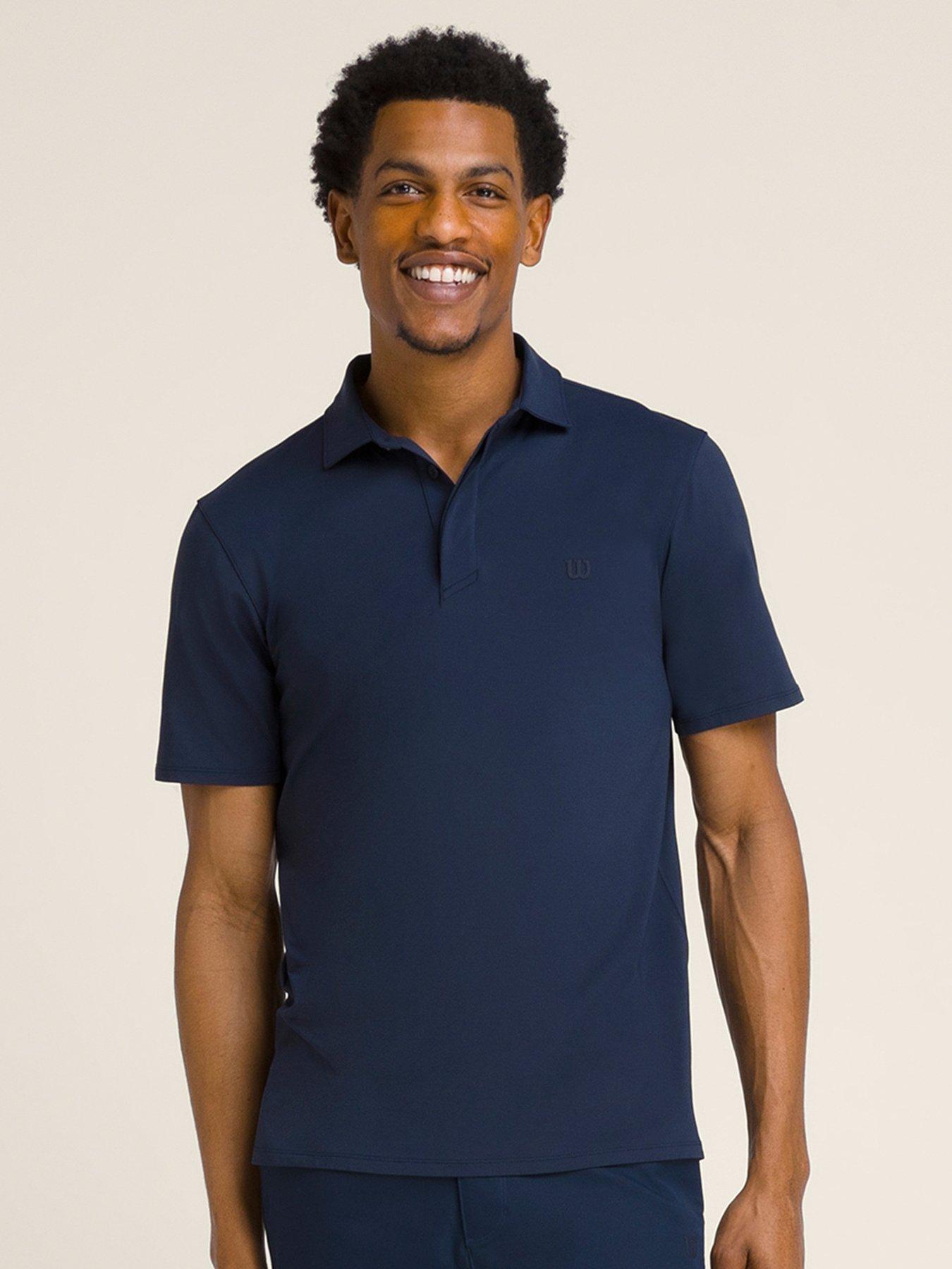 Wilson Mens Tennis League Polo - Navy