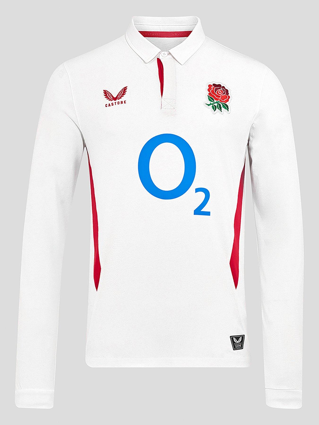 Castore Mens England Rugby Home Long Shirt - White