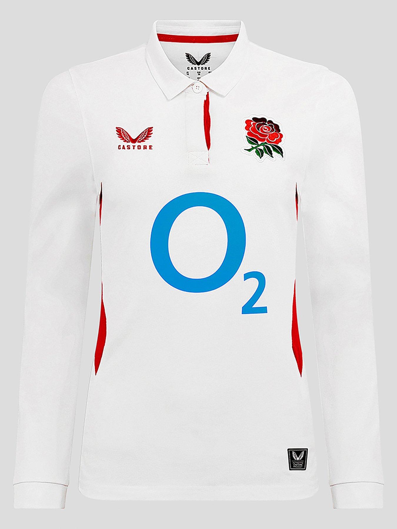 Castore Womens England Rugby Home Long Sleeve Shirt - White
