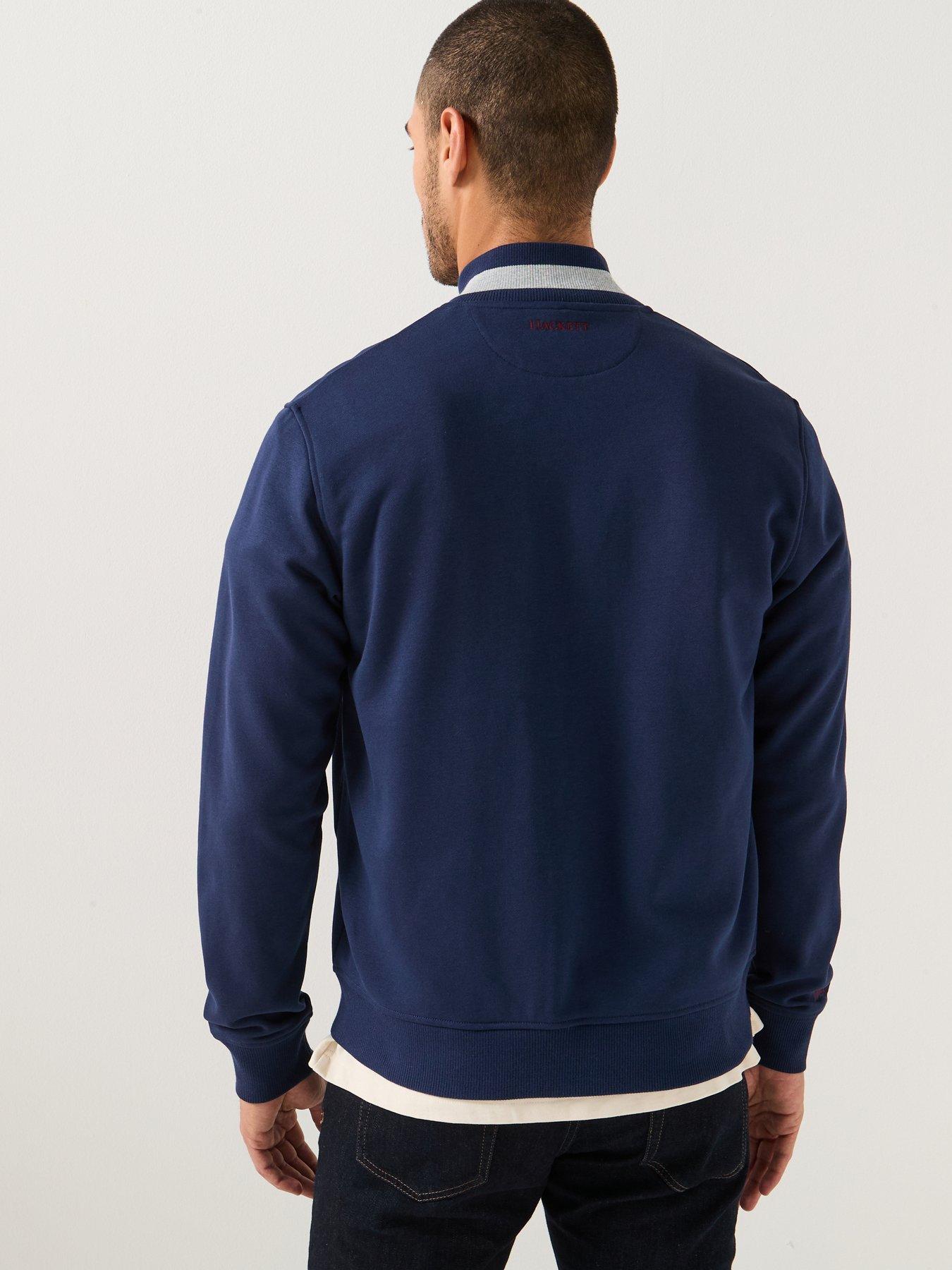 hackett-heritage-h-logo-varsity-bomber-jacket-navystillFront