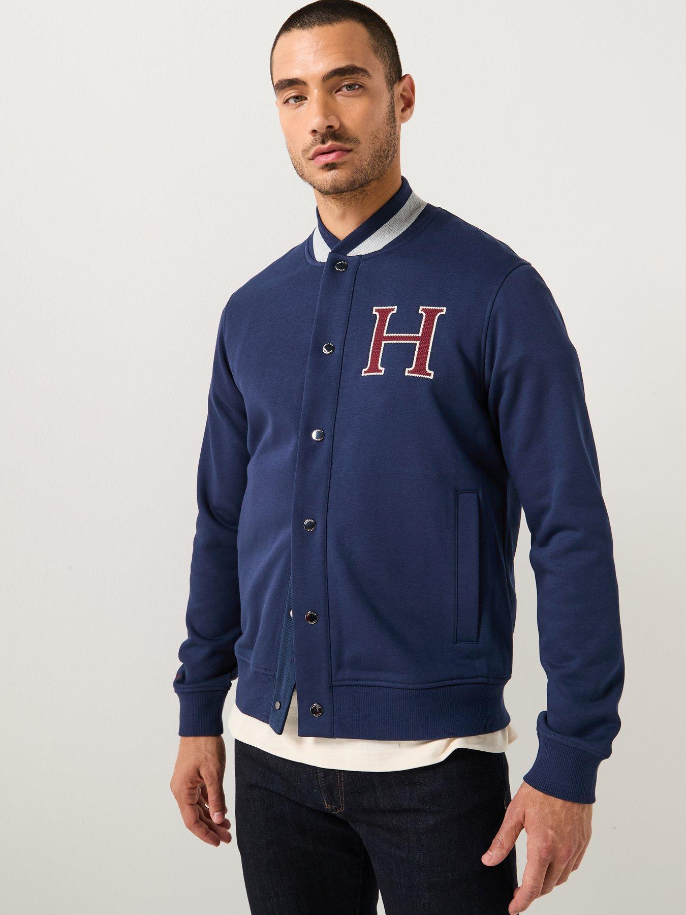 hackett-heritage-h-logo-varsity-bomber-jacket-navydetail
