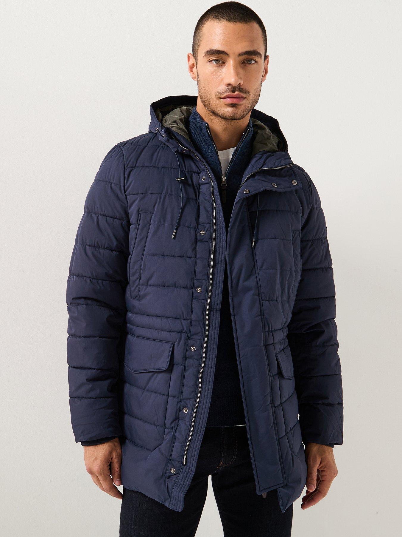 Hackett Heritage Puffer Jacket - Navy