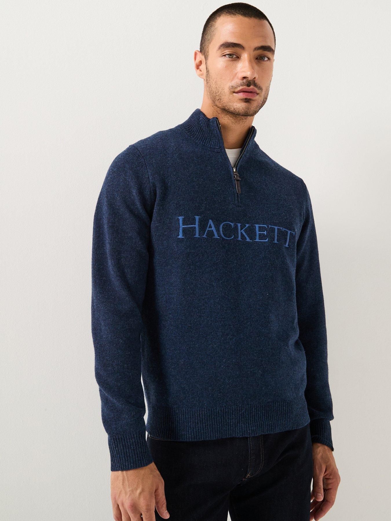 Hackett Heritage No1 Half Zip Knitted Jumper - Navy