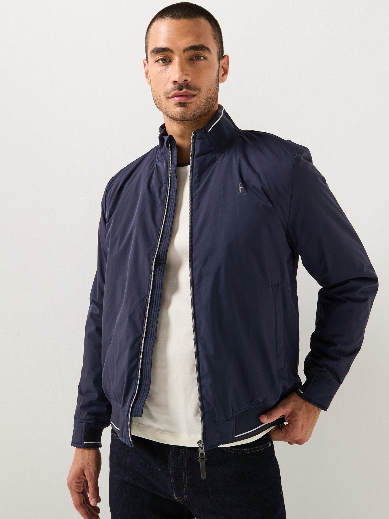 hackett-heritage-logo-blouson-jacket-bluefront