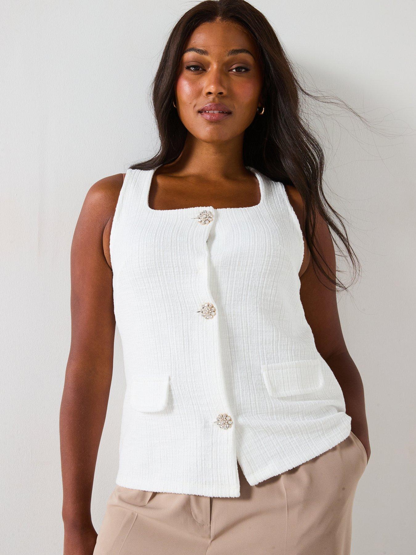 v-by-very-curve-diamante-button-waistcoat-cream