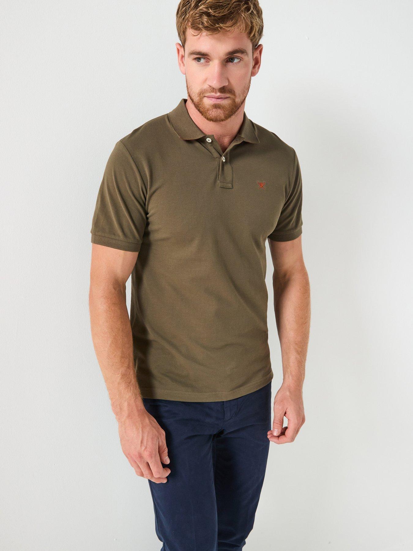 Hackett Slim Fit Lest Chest Logo Polo Shirt - Green