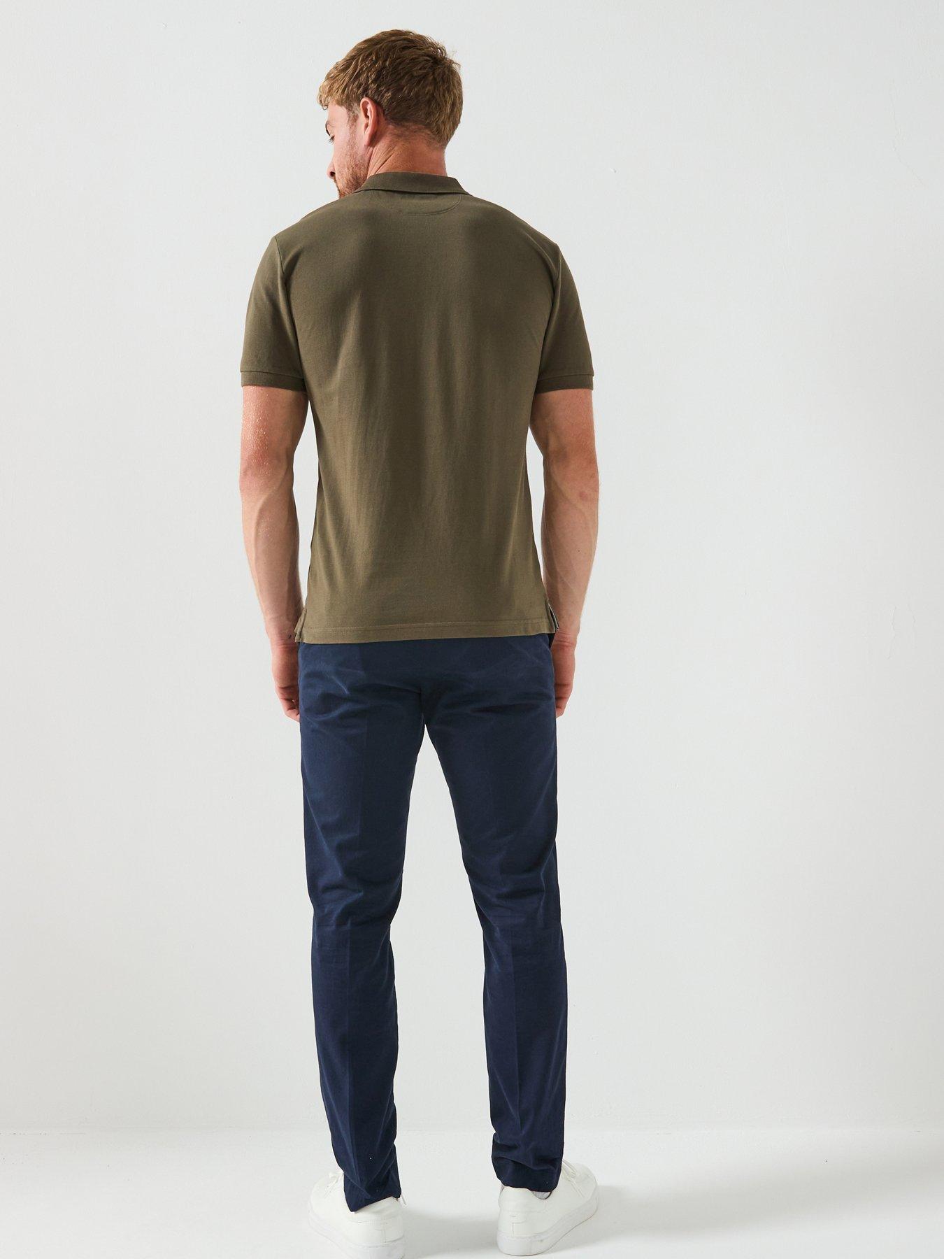 hackett-slim-fit-lest-chest-logo-polo-shirt-greenstillFront