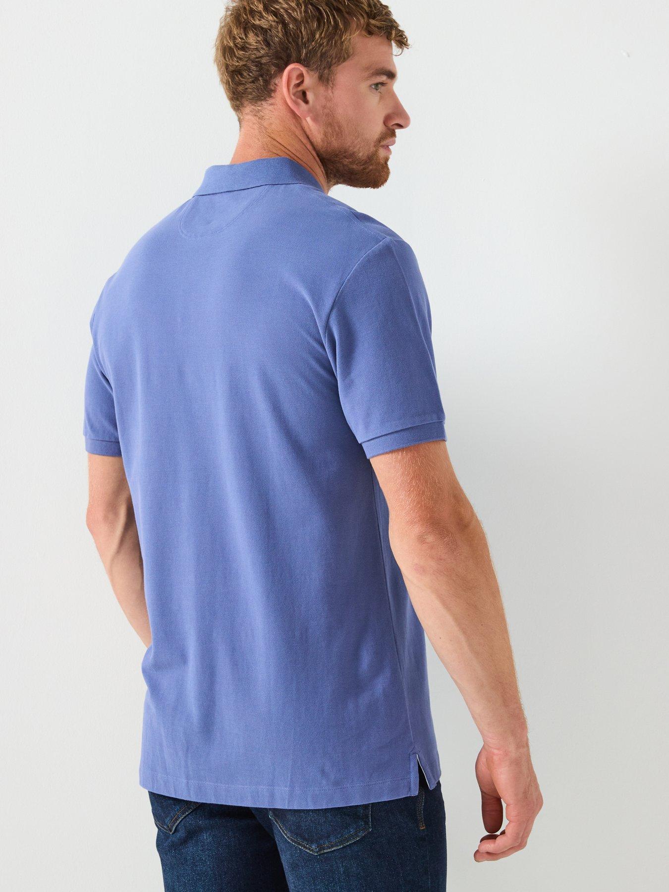 hackett-heritage-number-short-sleeve-polo-shirt-bluestillFront