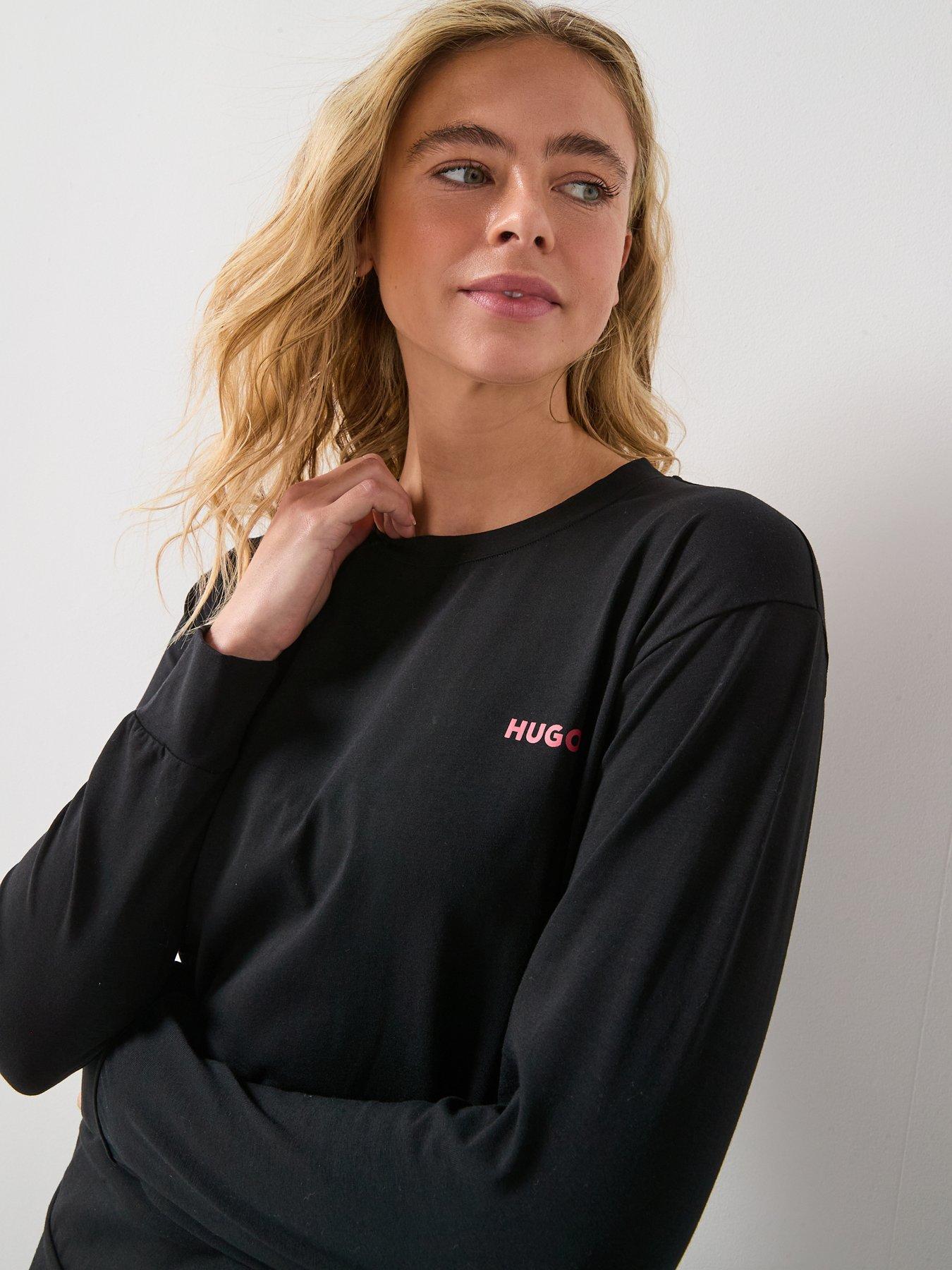 hugo-logo-pyjama-shirt-blackdetail