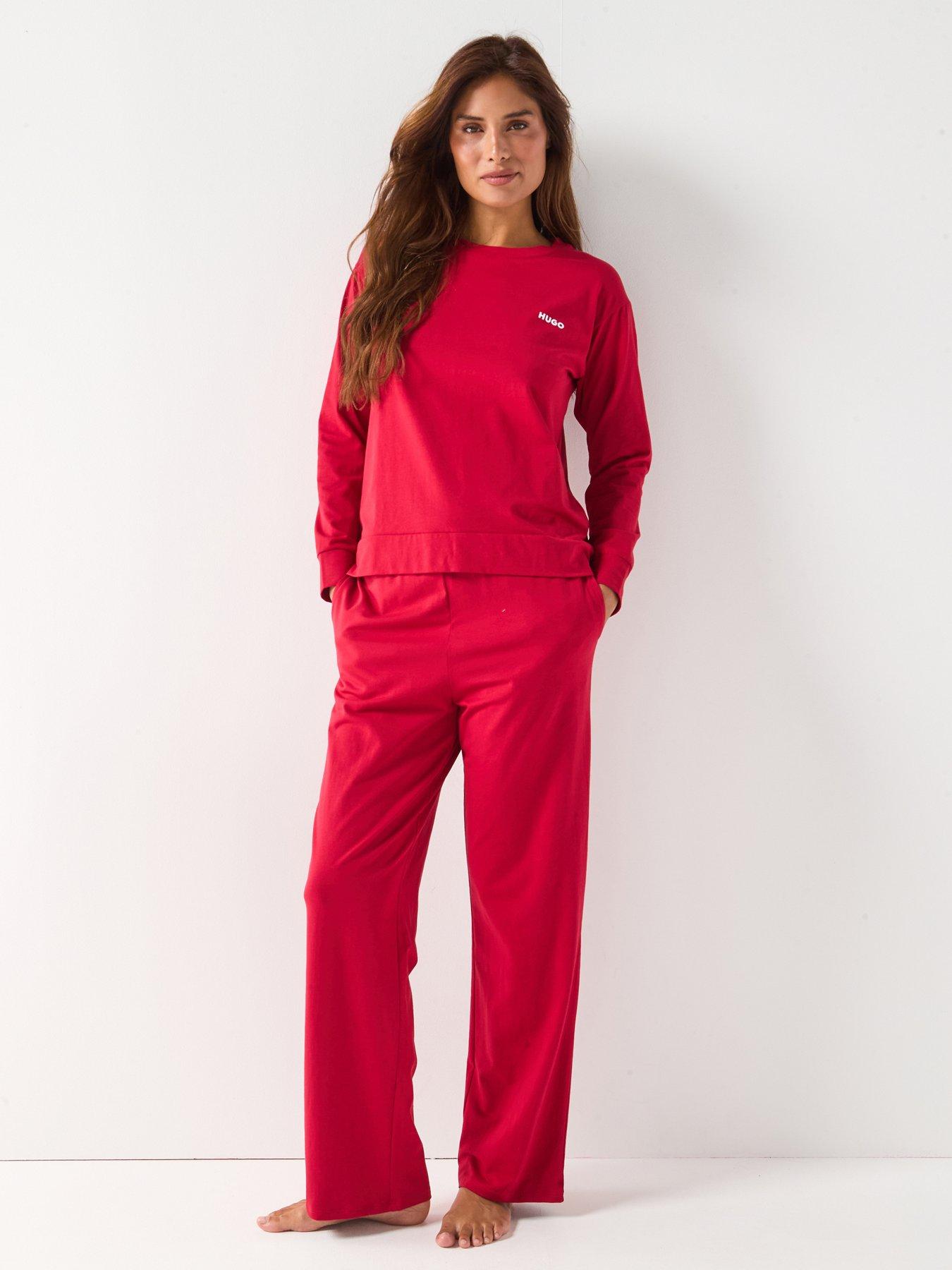 hugo-logo-pyjama-shirt-redback
