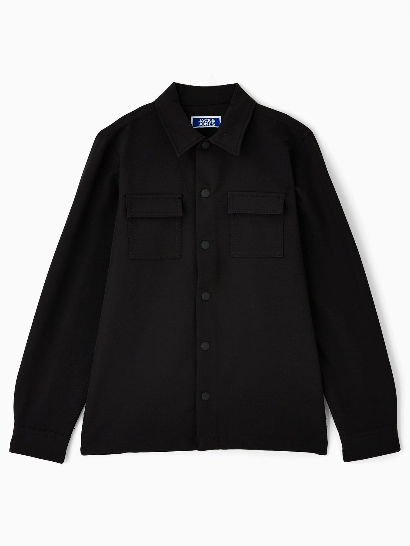 Image 1 of 4 of Jack & Jones Junior Boys Overshirt - Black