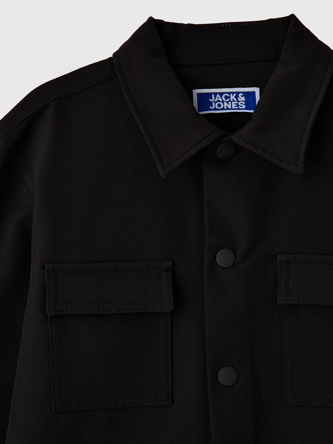 Image 3 of 4 of Jack & Jones Junior Boys Overshirt - Black