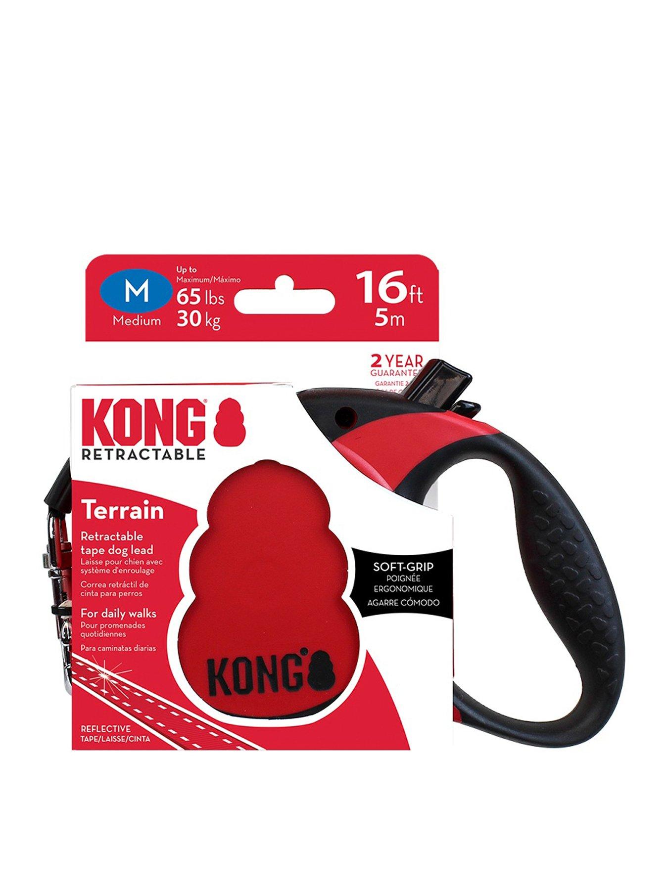 Image of Kong Terrain Retractable Red Leash Up To 30Kg 5M