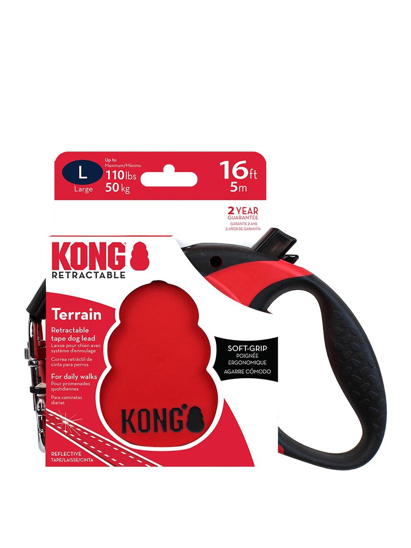Image 2 of 2 of Kong Terrain Retractable Red Leash