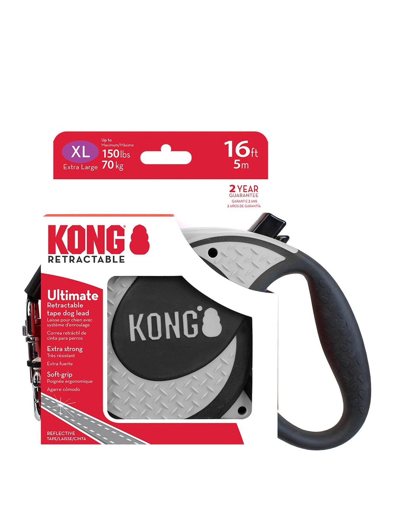 Kong Ultimate Retractable Grey Leash Up To 70Kg 5M