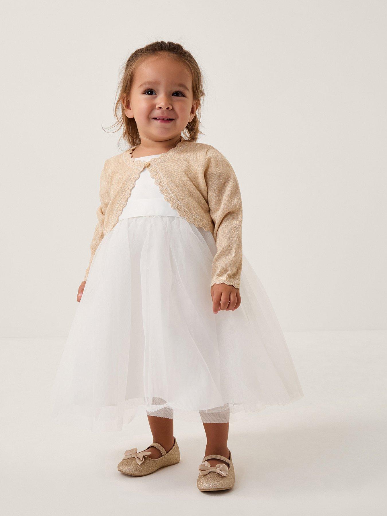 Monsoon Baby Girls Maeve Cardigan - Gold