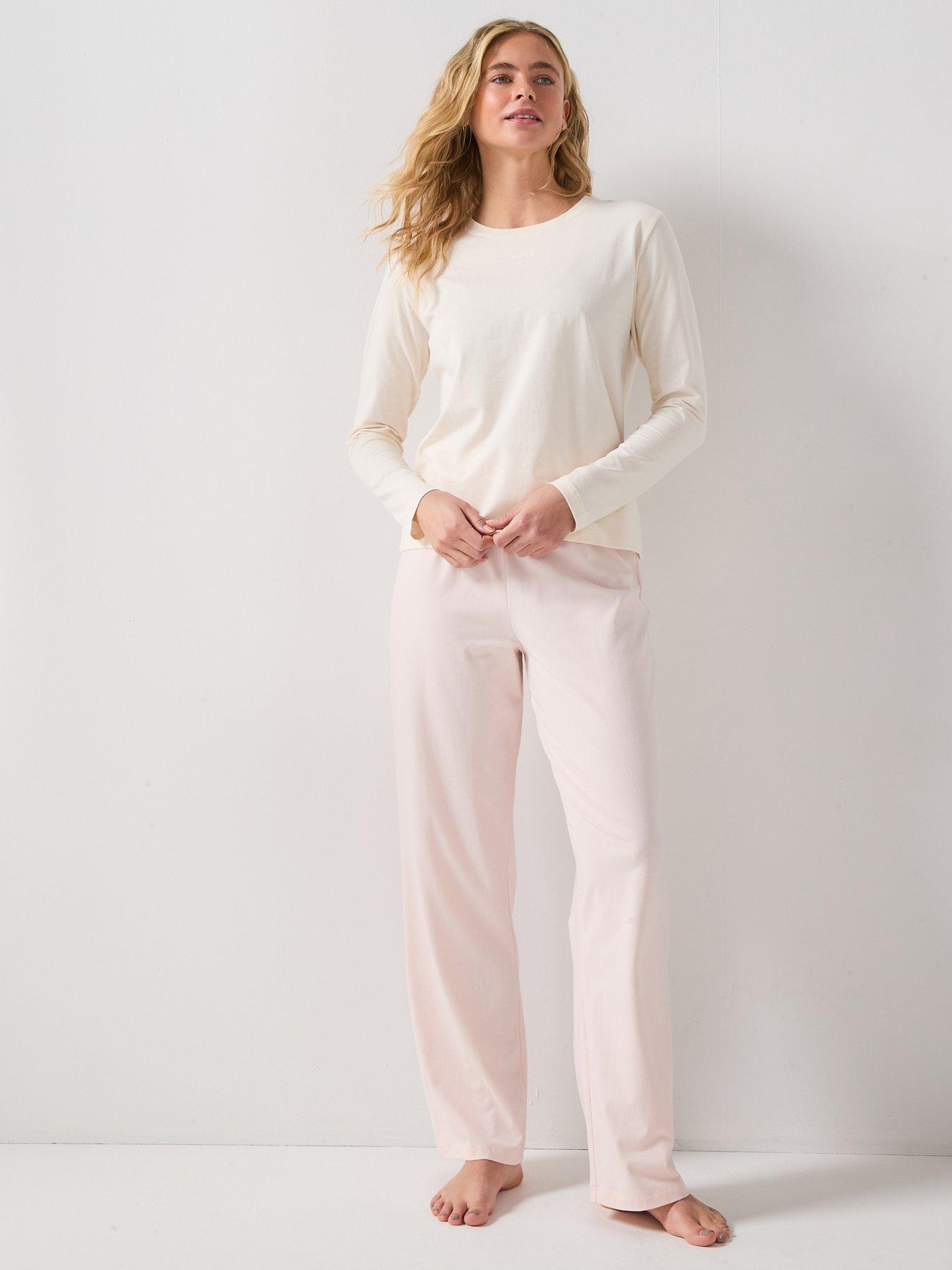 BOSS Long Sleeve And Pant Pyjama Set - Pastel Pink