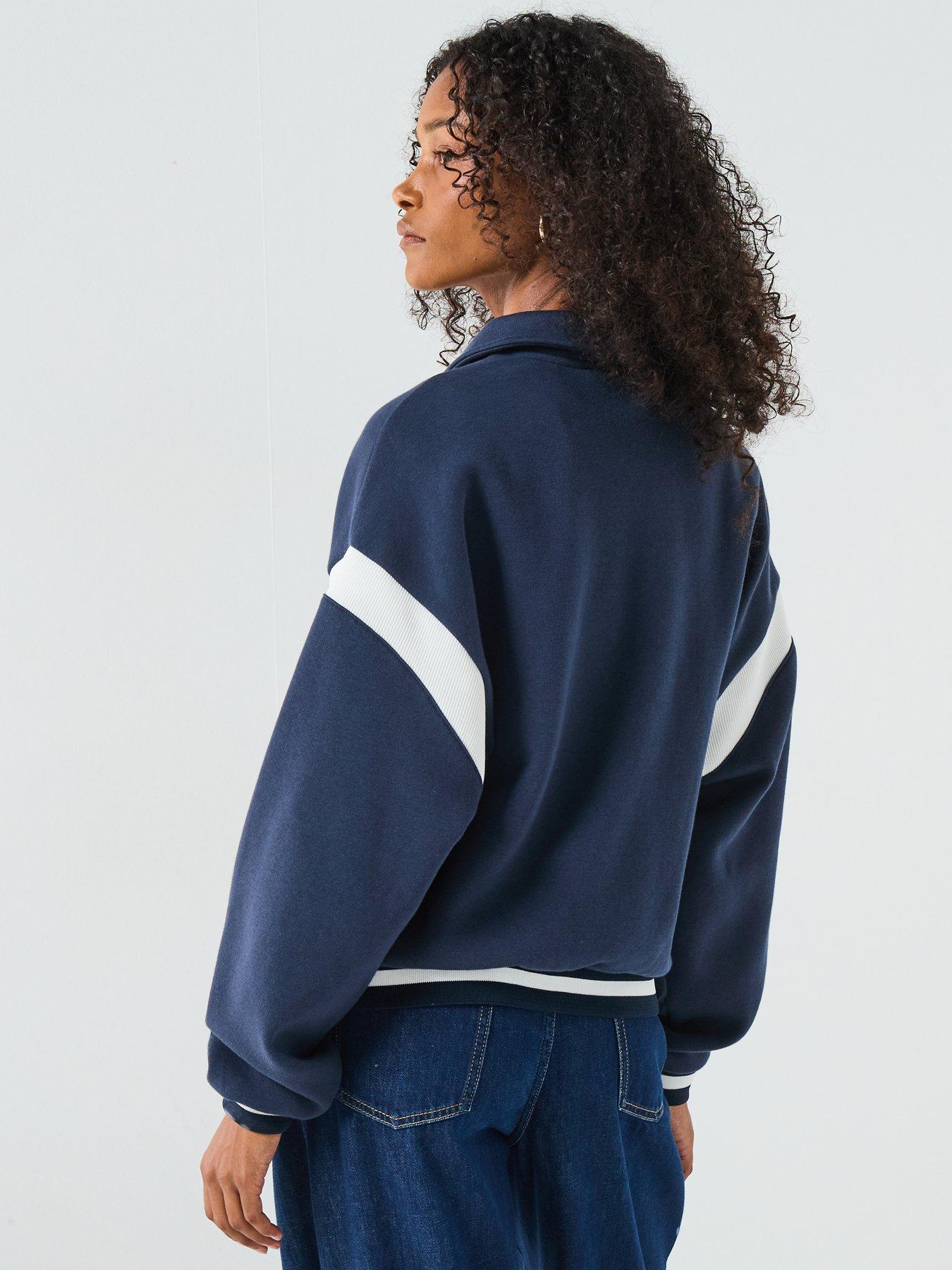 v-by-very-button-up-varsity-bomber-jacket-navystillFront