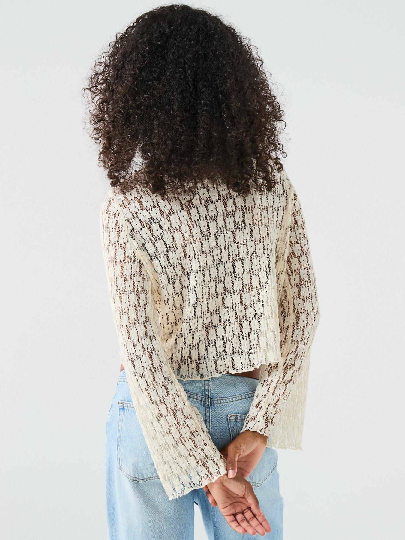 v-by-very-button-up-lace-top-creamstillFront