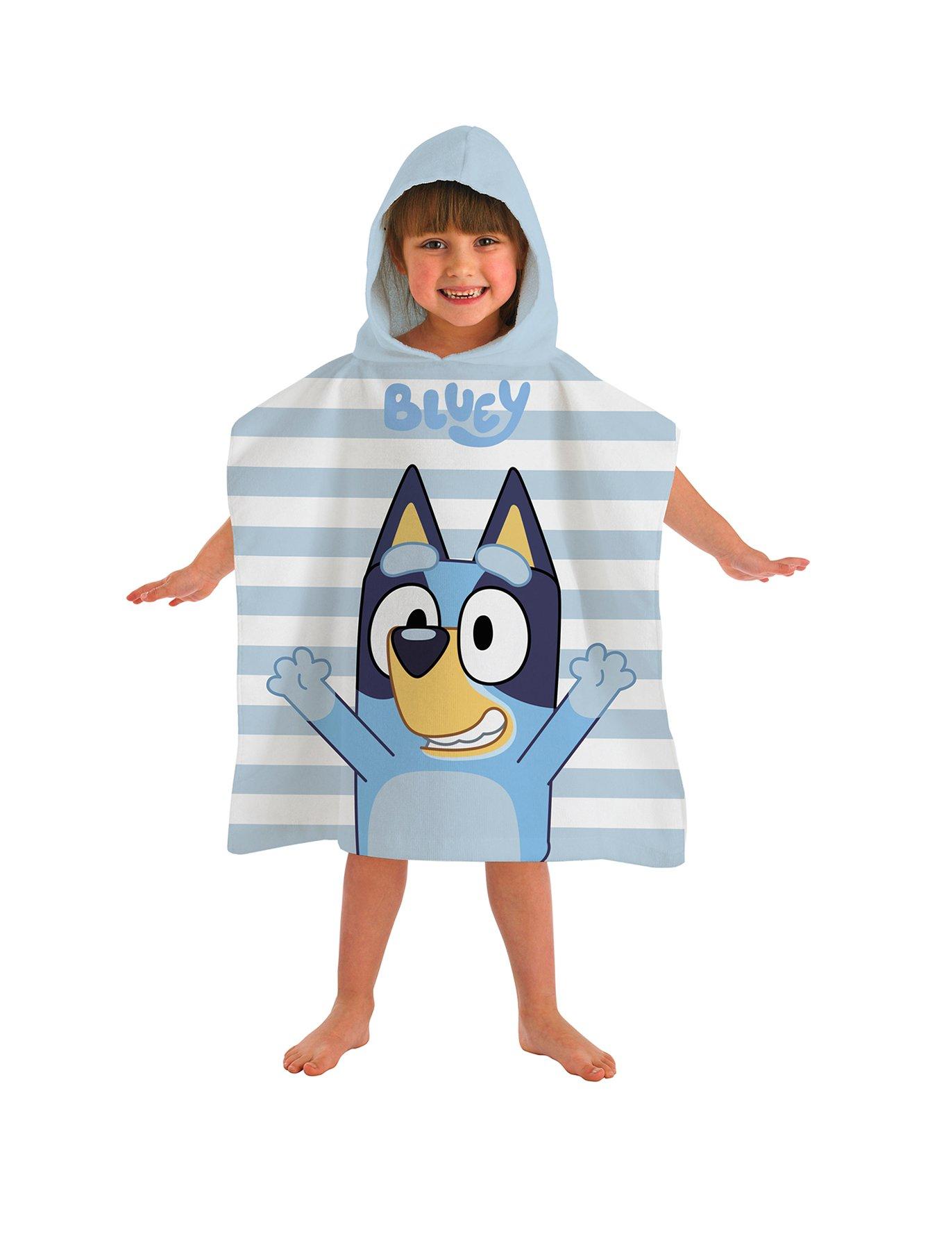 Bluey Bluey Surprise 100% Cotton Hooded Poncho- 50x115cm