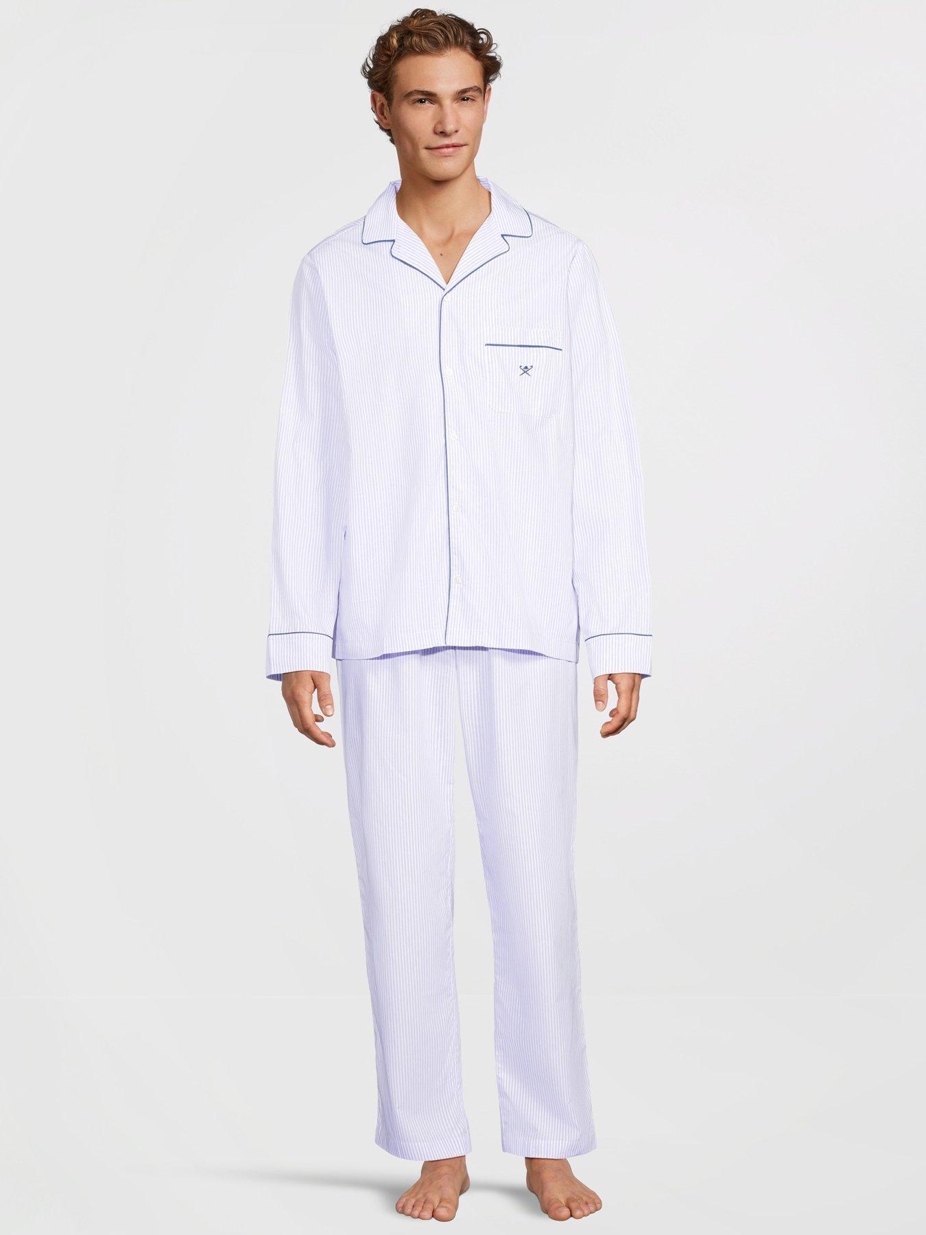 Image 3 of 6 of Hackett Striped Pyjama Set - Blue