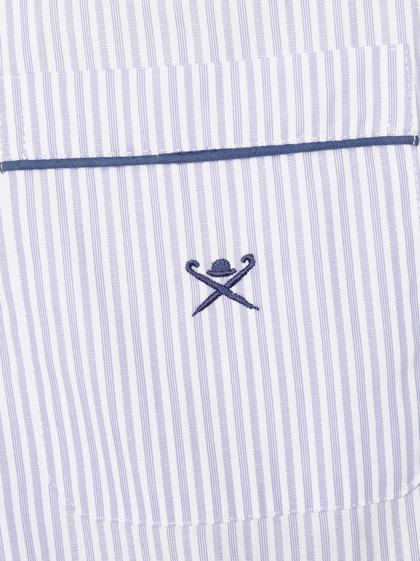 Image 5 of 6 of Hackett Striped Pyjama Set - Blue