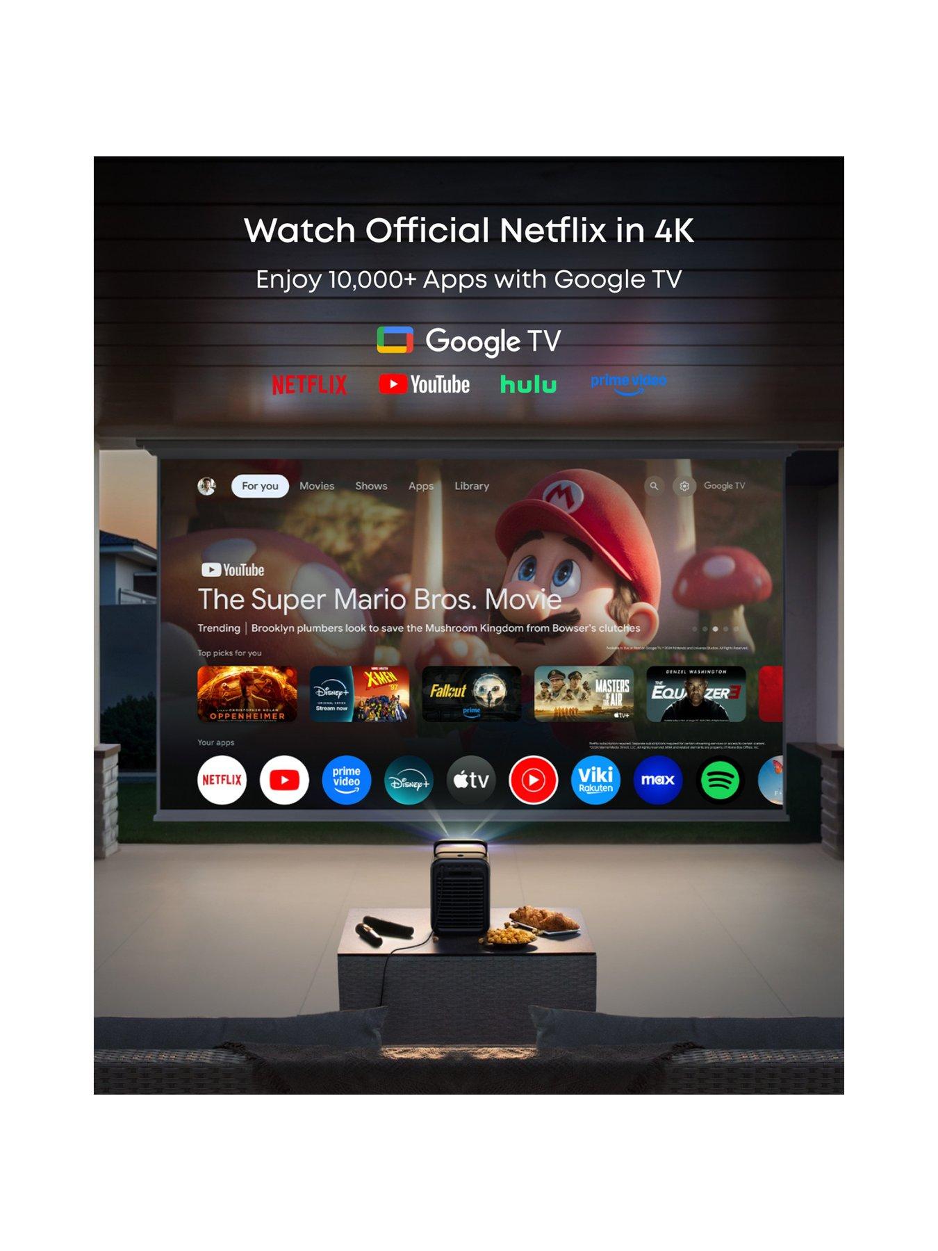 Image 6 of 8 of Anker NEBULA X1 4K Ultra HD Smart Home Cinema Projector, Google TV