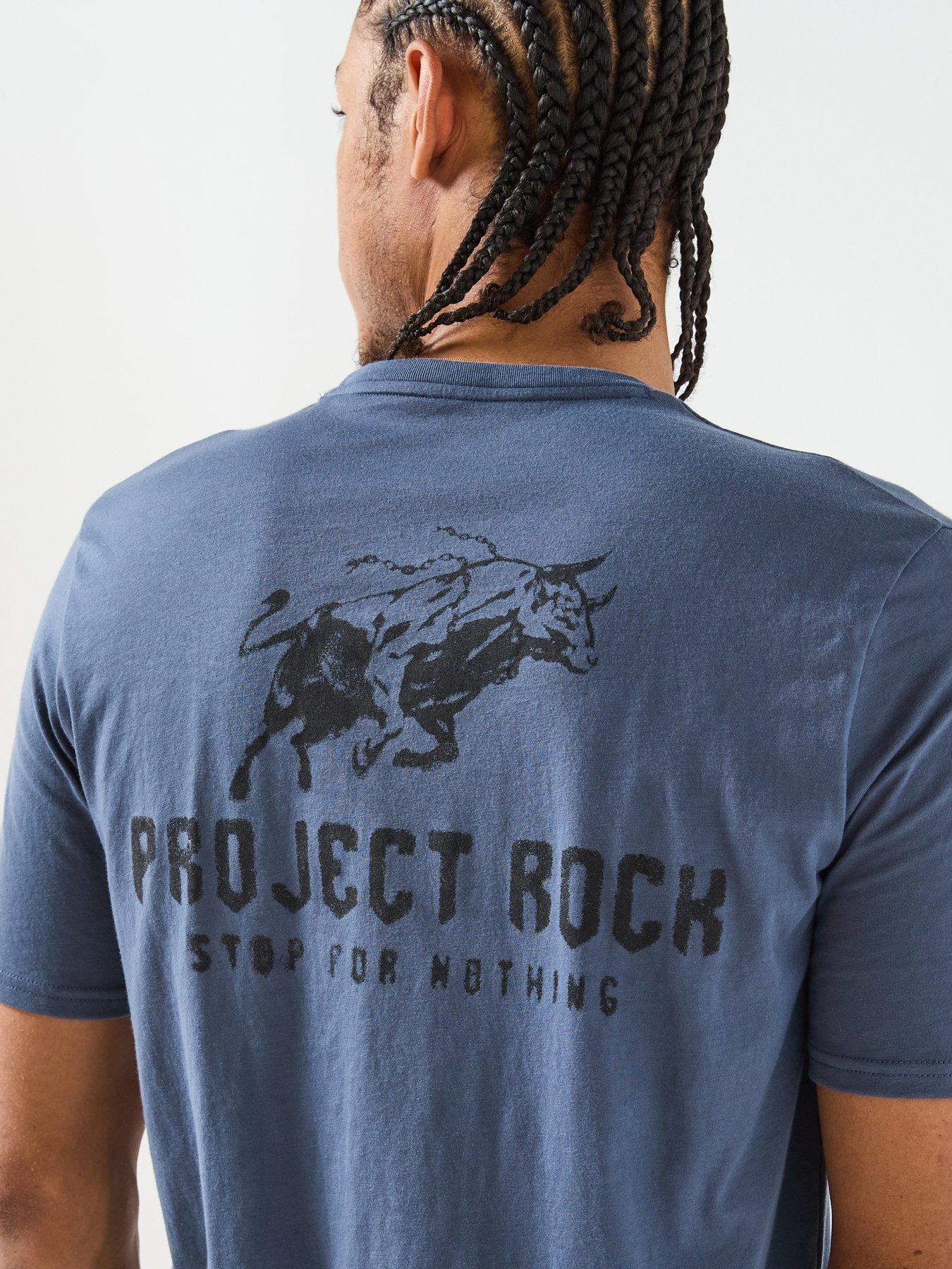Image 5 of 6 of UNDER ARMOUR Mens Training Project Rock T-Shirt - Grey