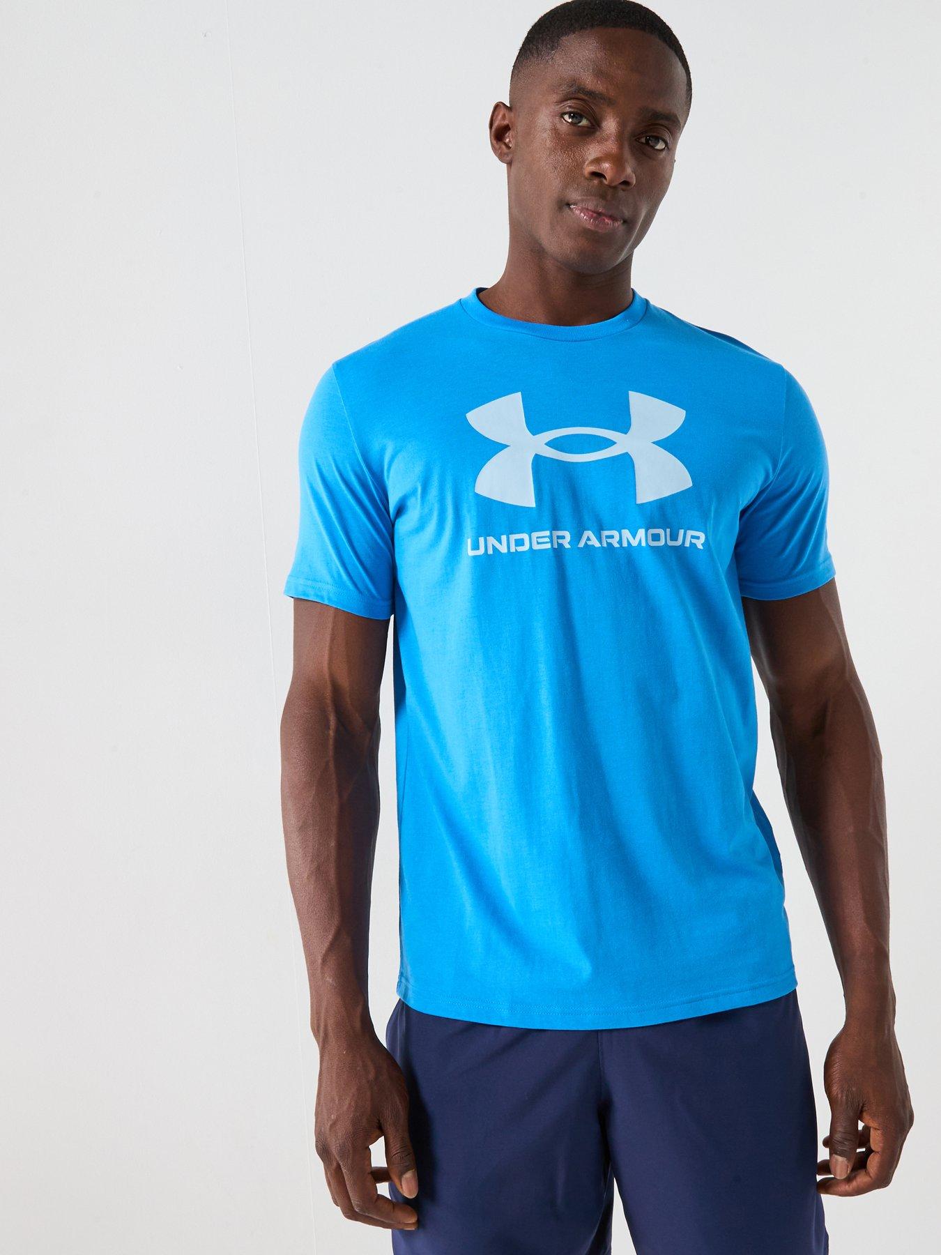 UNDER ARMOUR Mens Training Sportstyle Logo T-shirt - Blue