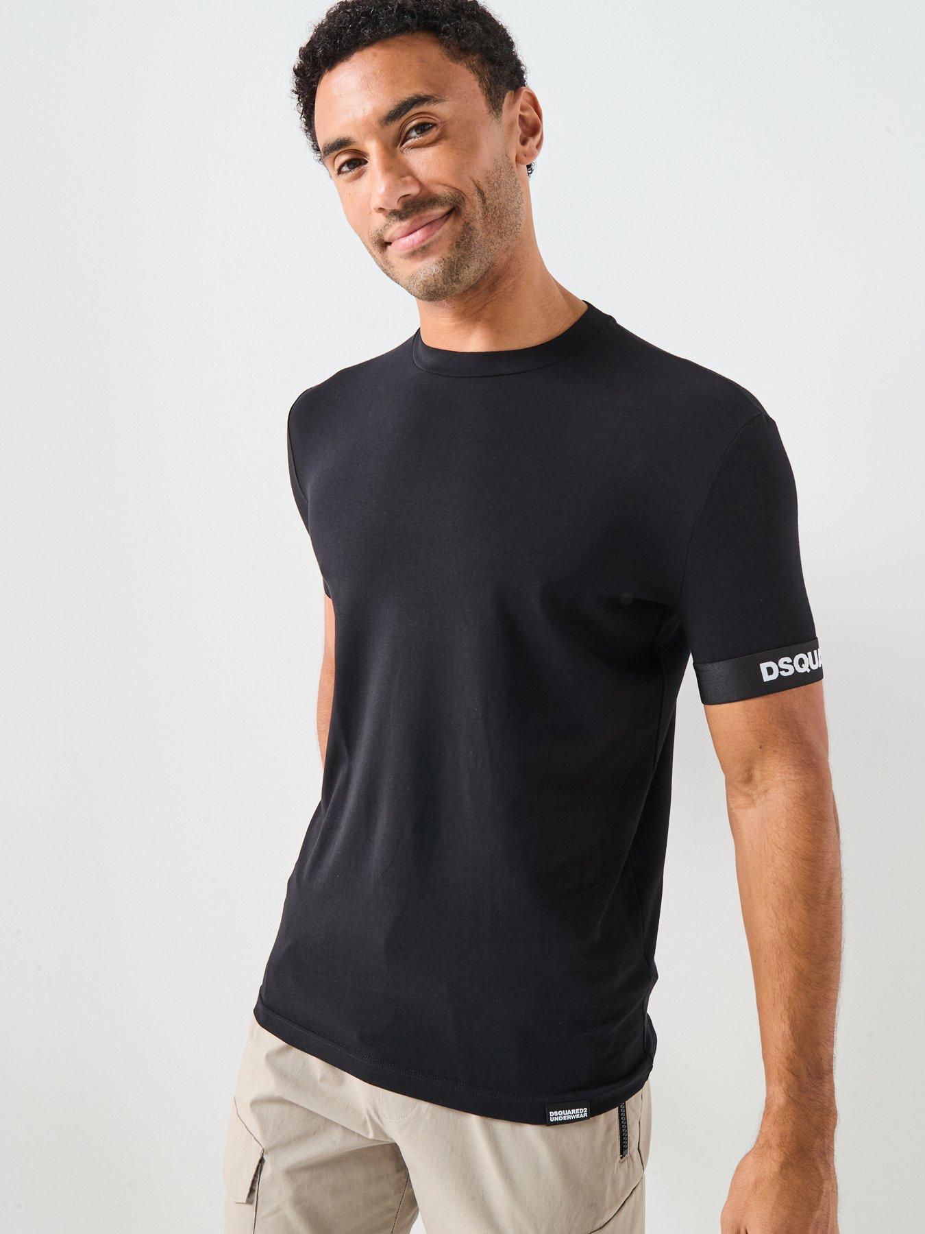 dsquared2-dsquared-logo-arm-band-short-sleeve-t-shirt-black