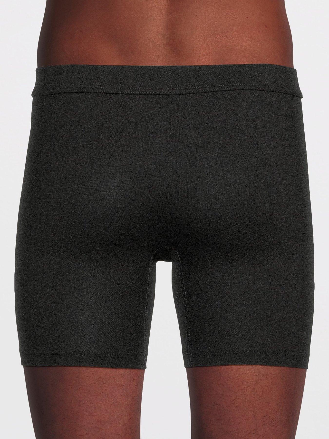 Image 2 of 3 of Dsquared2 Dsquared Badge Logo Long Leg Trunks - Black