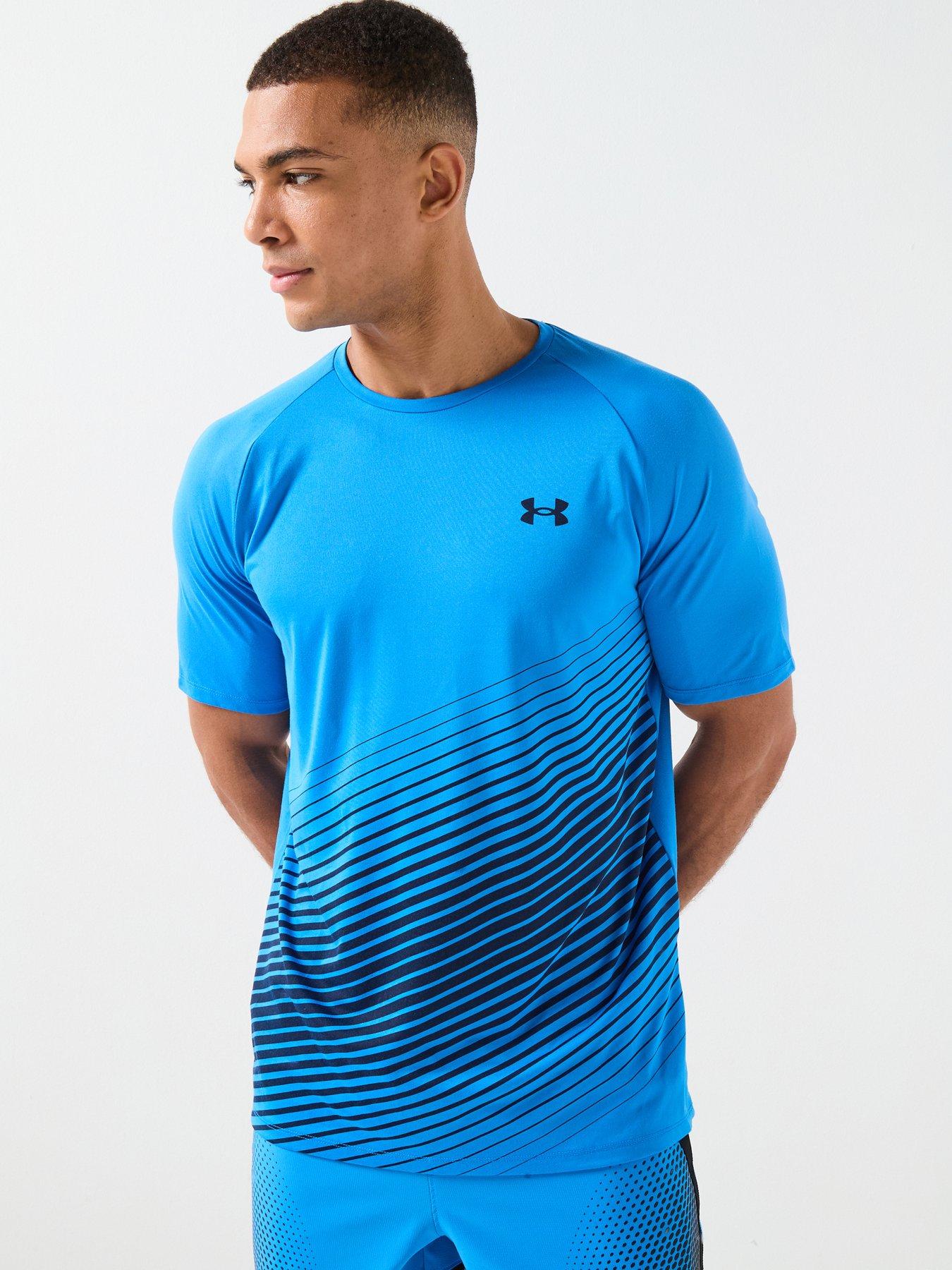 UNDER ARMOUR Mens Training Tech Fade T-Shirt - Blue