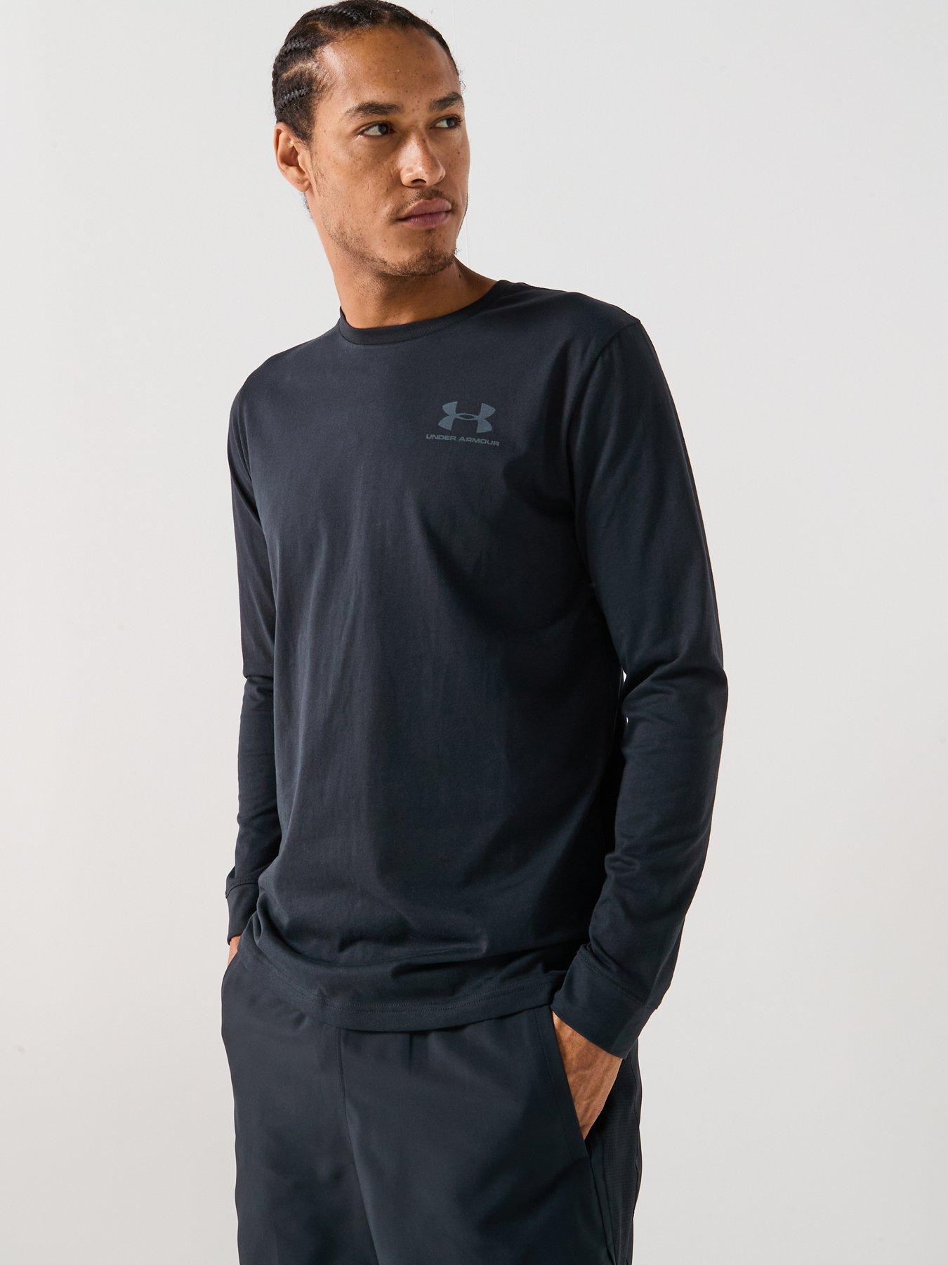 under-armour-mens-training-sportstyle-left-chest-logo-long-sleeve-t-shirt-blackgrey