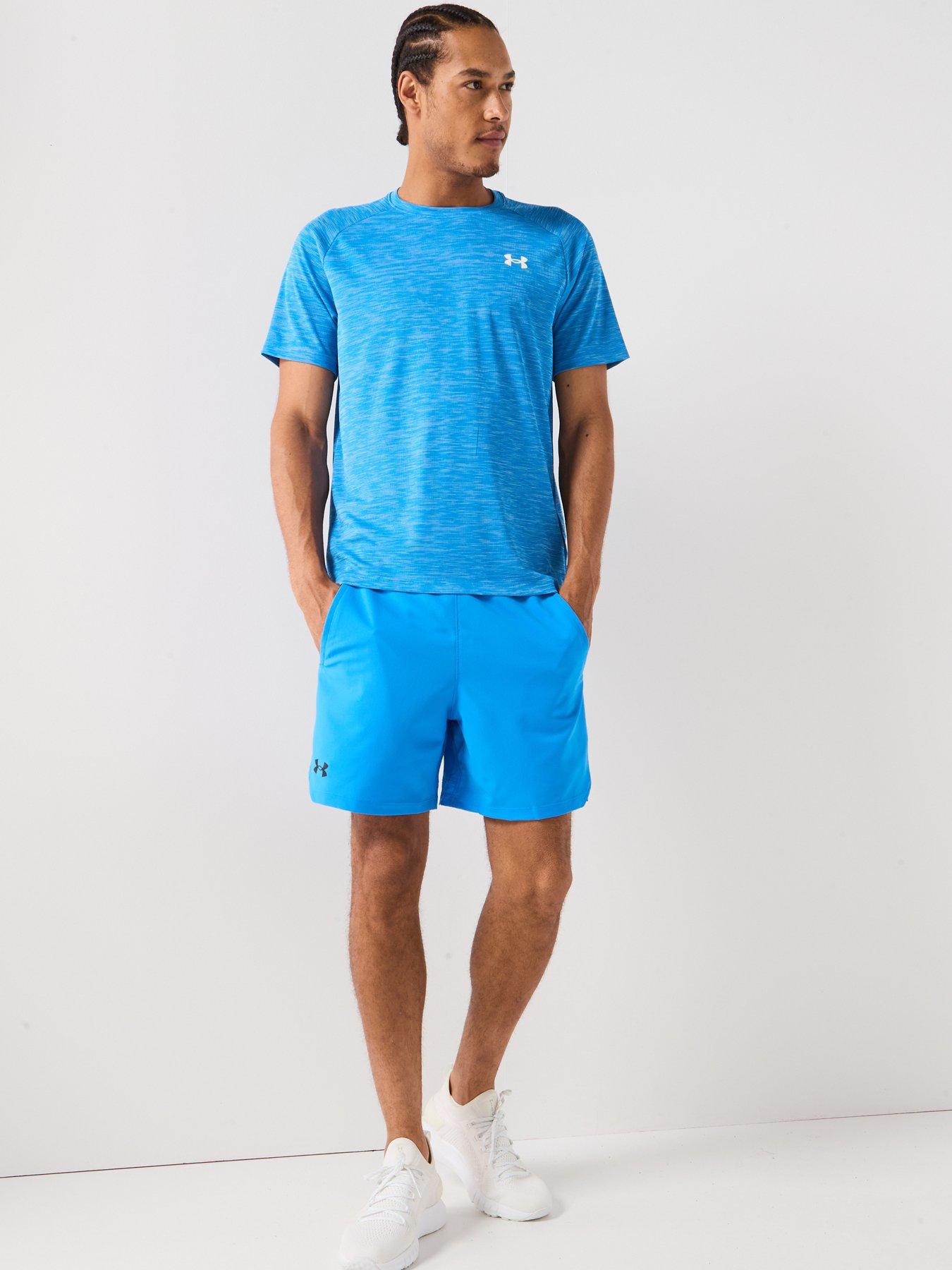 Image 3 of 5 of UNDER ARMOUR Mens Training Tech Textured T-Shirt - Blue