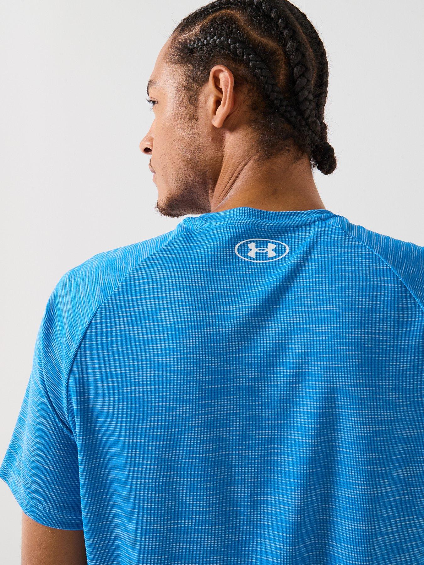 Image 5 of 5 of UNDER ARMOUR Mens Training Tech Textured T-Shirt - Blue