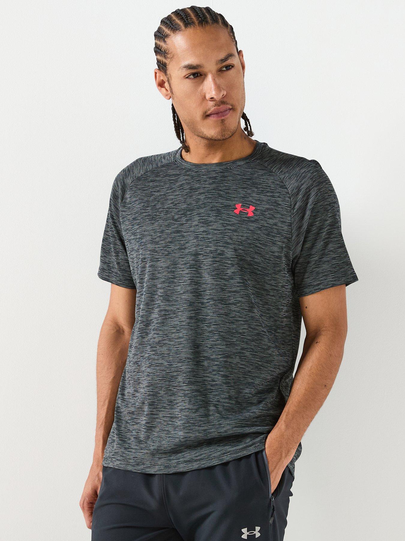 Image 1 of 6 of UNDER ARMOUR Mens Training Tech Textured T-Shirt - Black