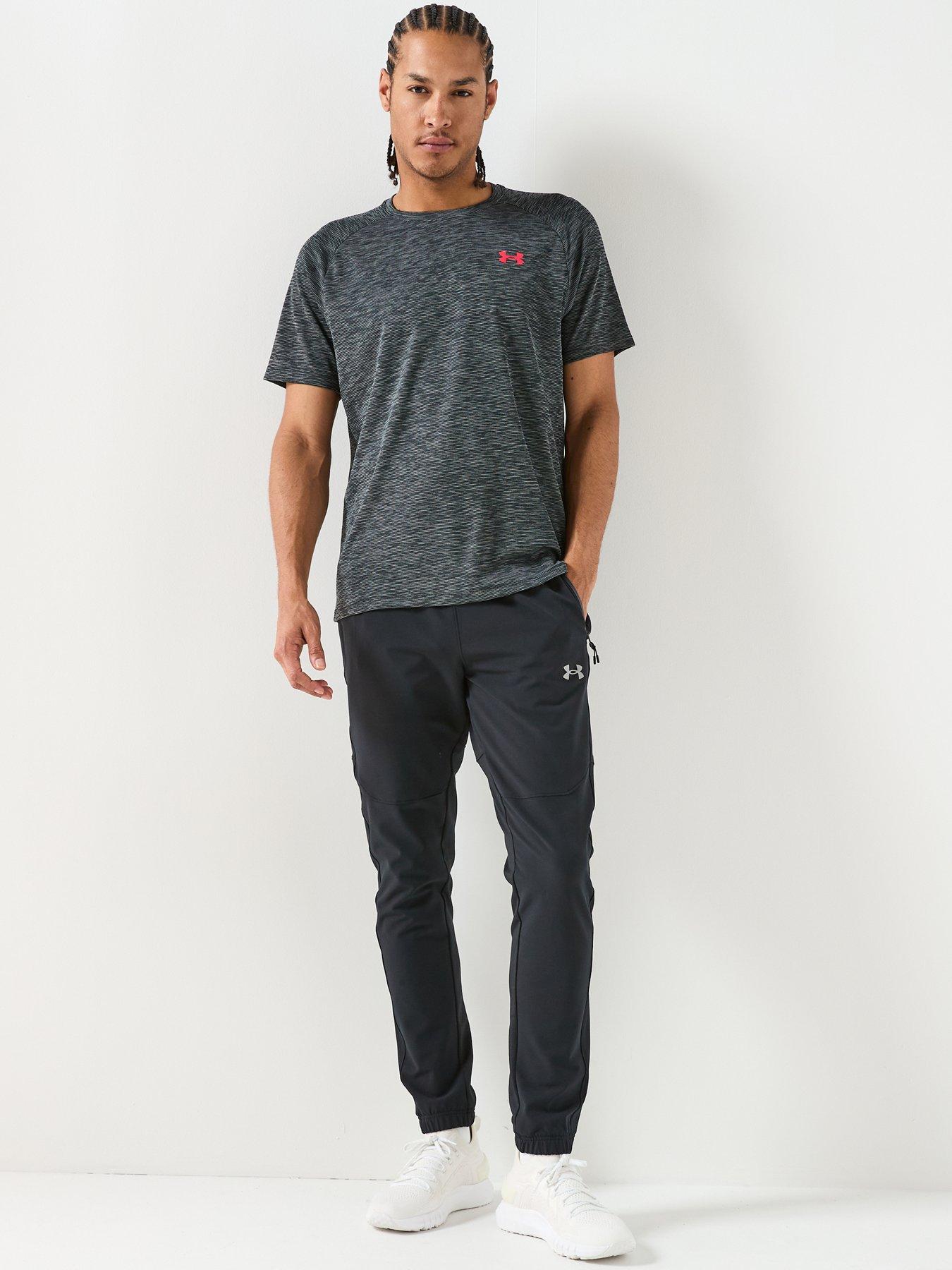 Image 3 of 6 of UNDER ARMOUR Mens Training Tech Textured T-Shirt - Black