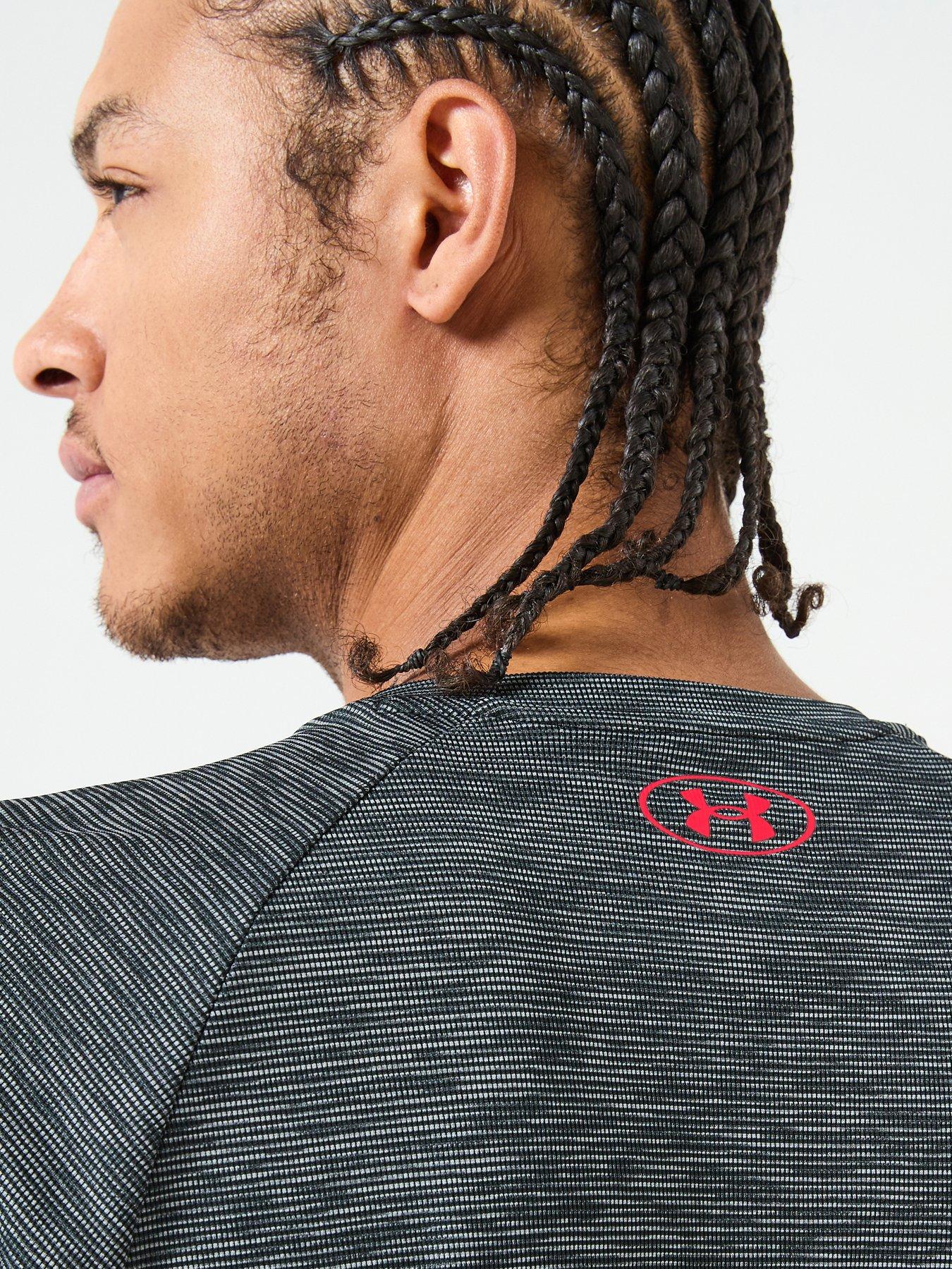 Image 6 of 6 of UNDER ARMOUR Mens Training Tech Textured T-Shirt - Black