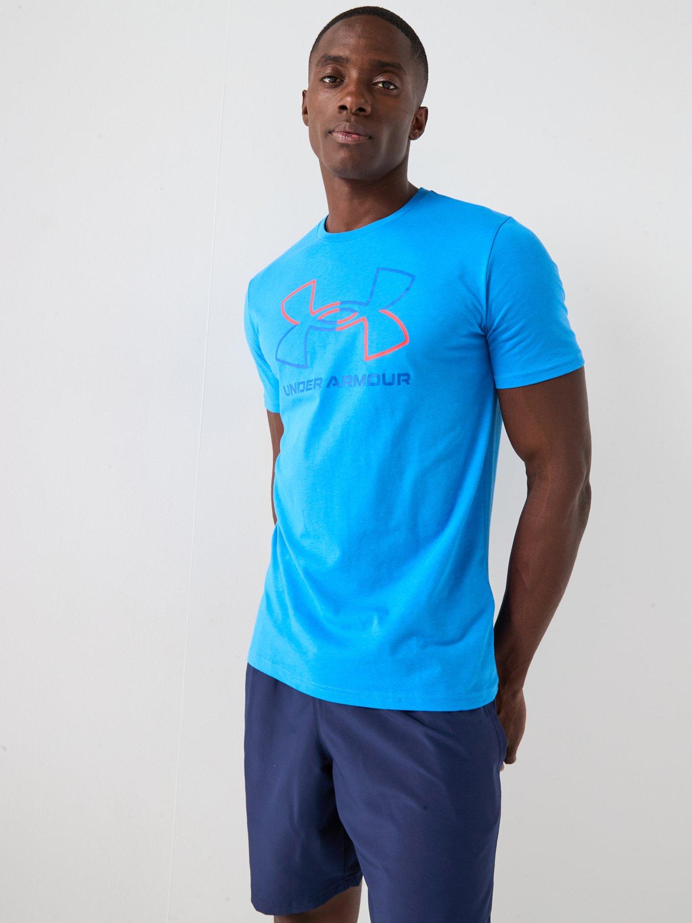 UNDER ARMOUR Mens Training Gl Foundation T-shirt - Blue