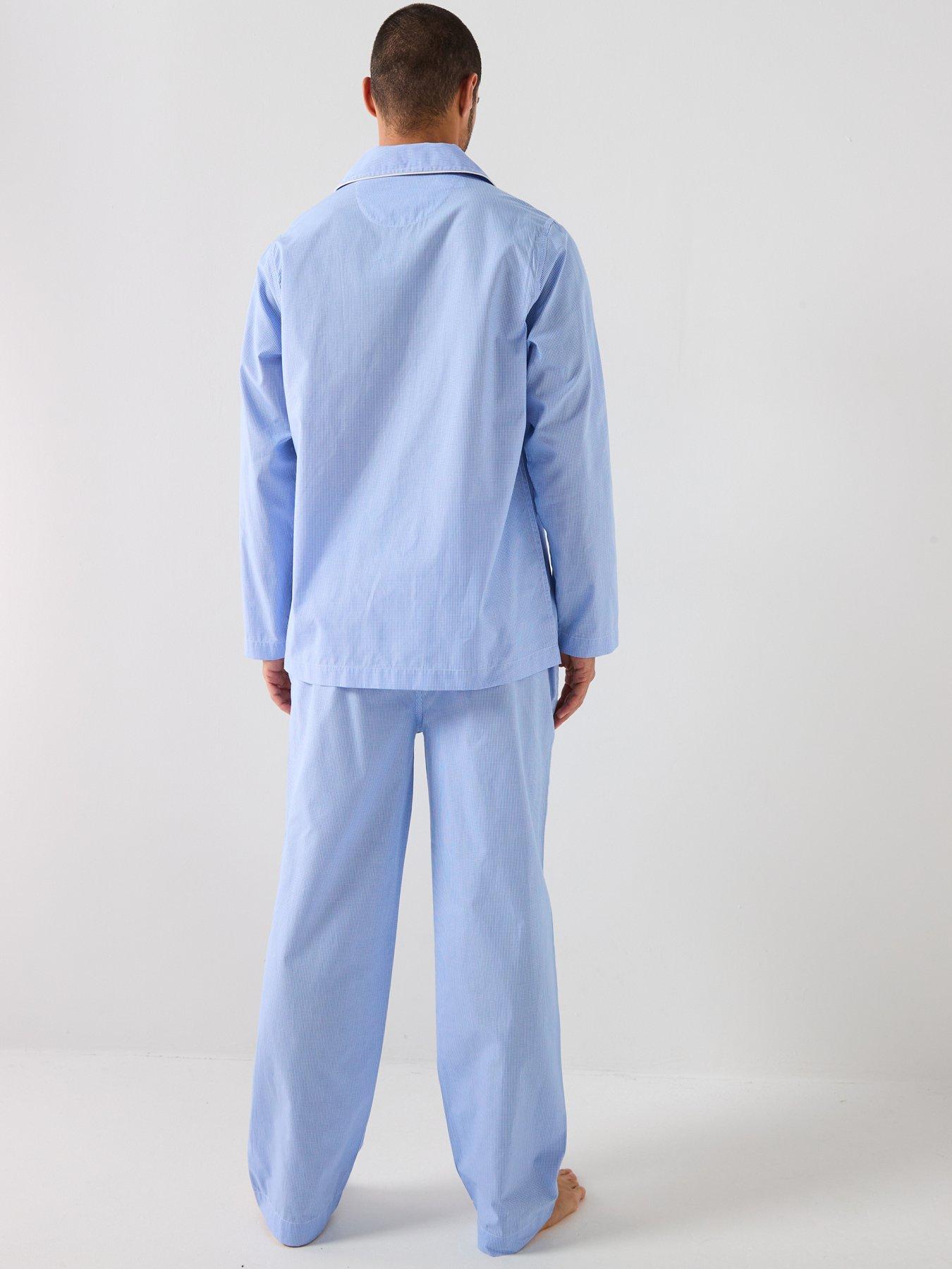 polo-ralph-lauren-mens-gingham-pyjama-set-light-bluestillFront