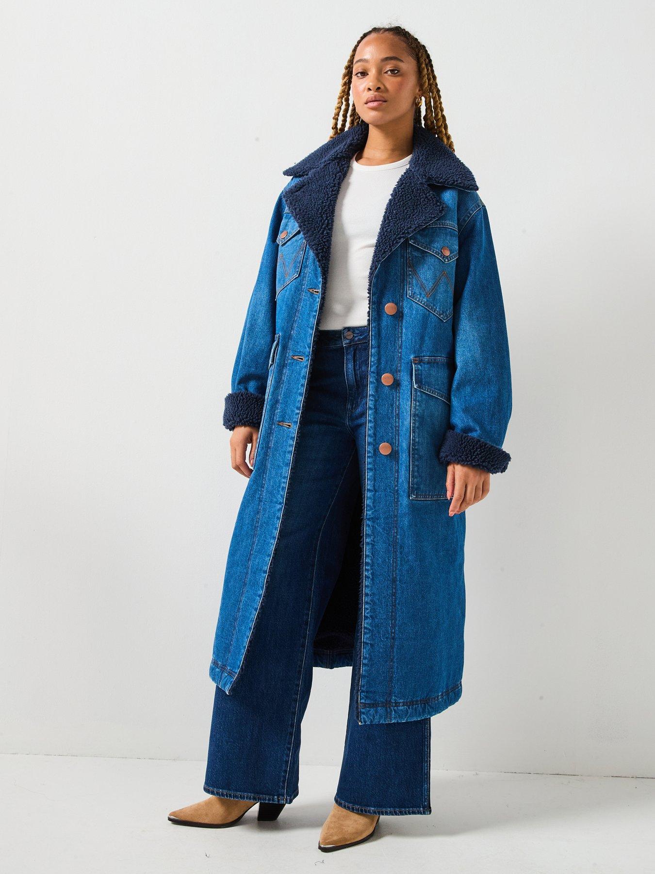 Image 1 of 6 of Wrangler Wrange Coat - Sparkle - Blue