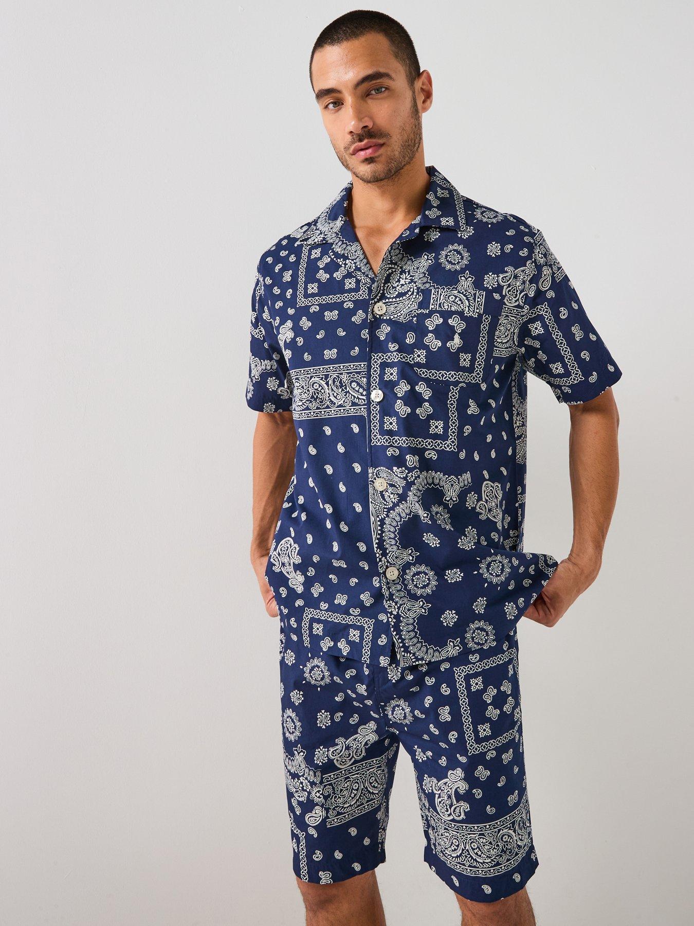 polo-ralph-lauren-bandana-print-pyjama-set-navyfront