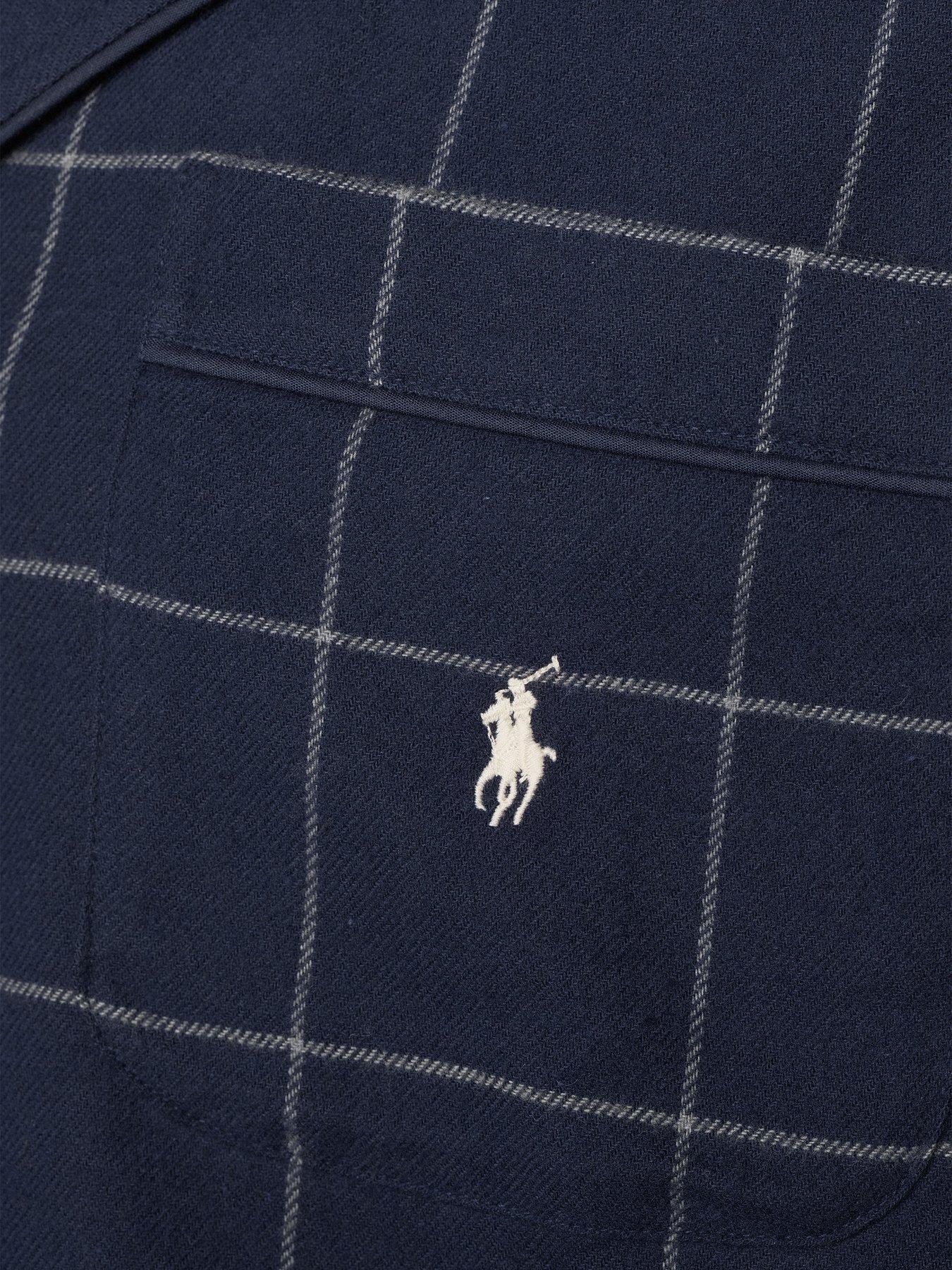 Polo Ralph Lauren Window Pane Check Pyjama Set - Navy | Very Ireland