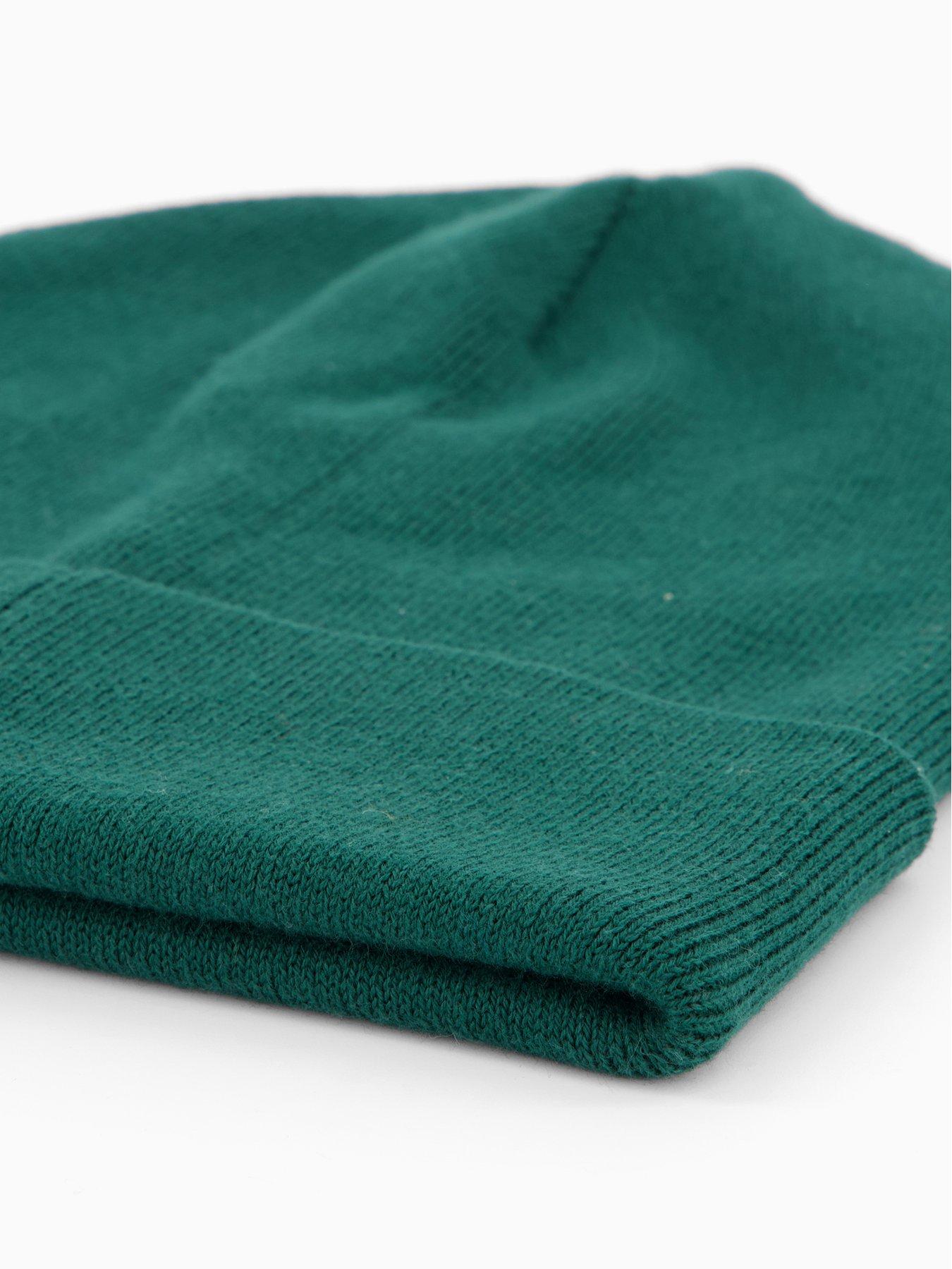 Image 4 of 4 of Polo Ralph Lauren Pima Cotton Big Logo Beanie Hat - Green