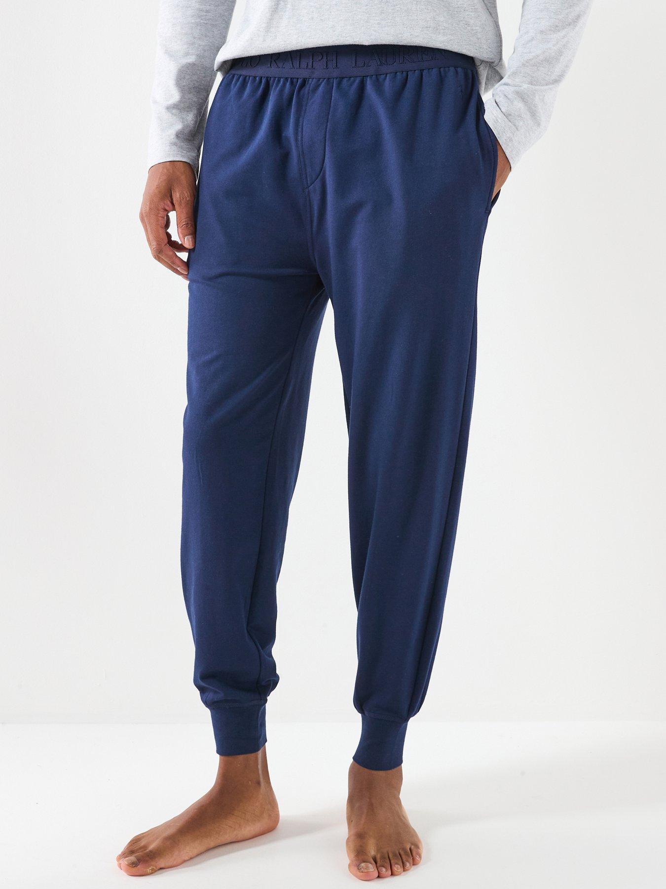 Polo Ralph Lauren Liquid Cotton Tonal Logo Loungewear Bottoms - Navy