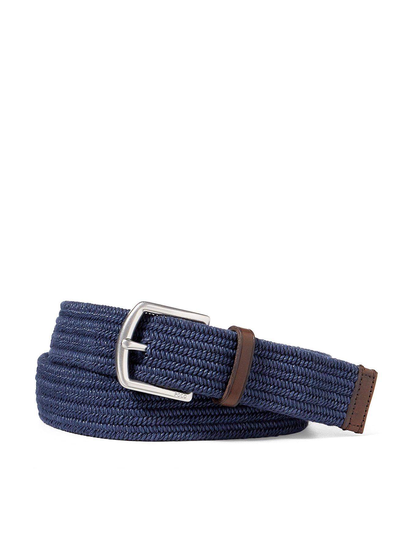 Polo Ralph Lauren Braid Stretch Elasticated Woven Belt - Navy