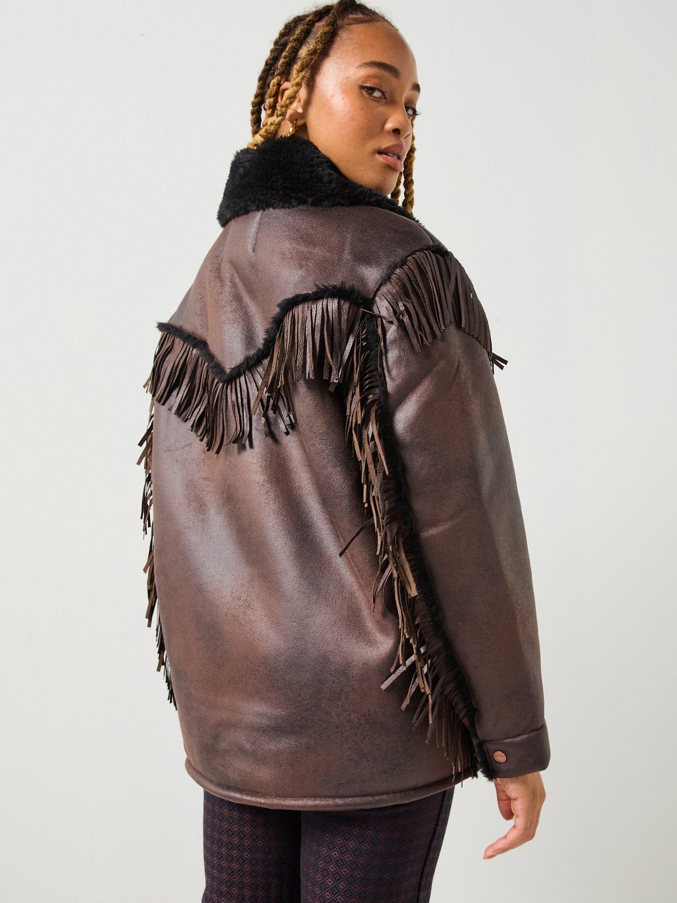 wrangler-fringe-wrange-jacket-brown-leather-blackstillFront
