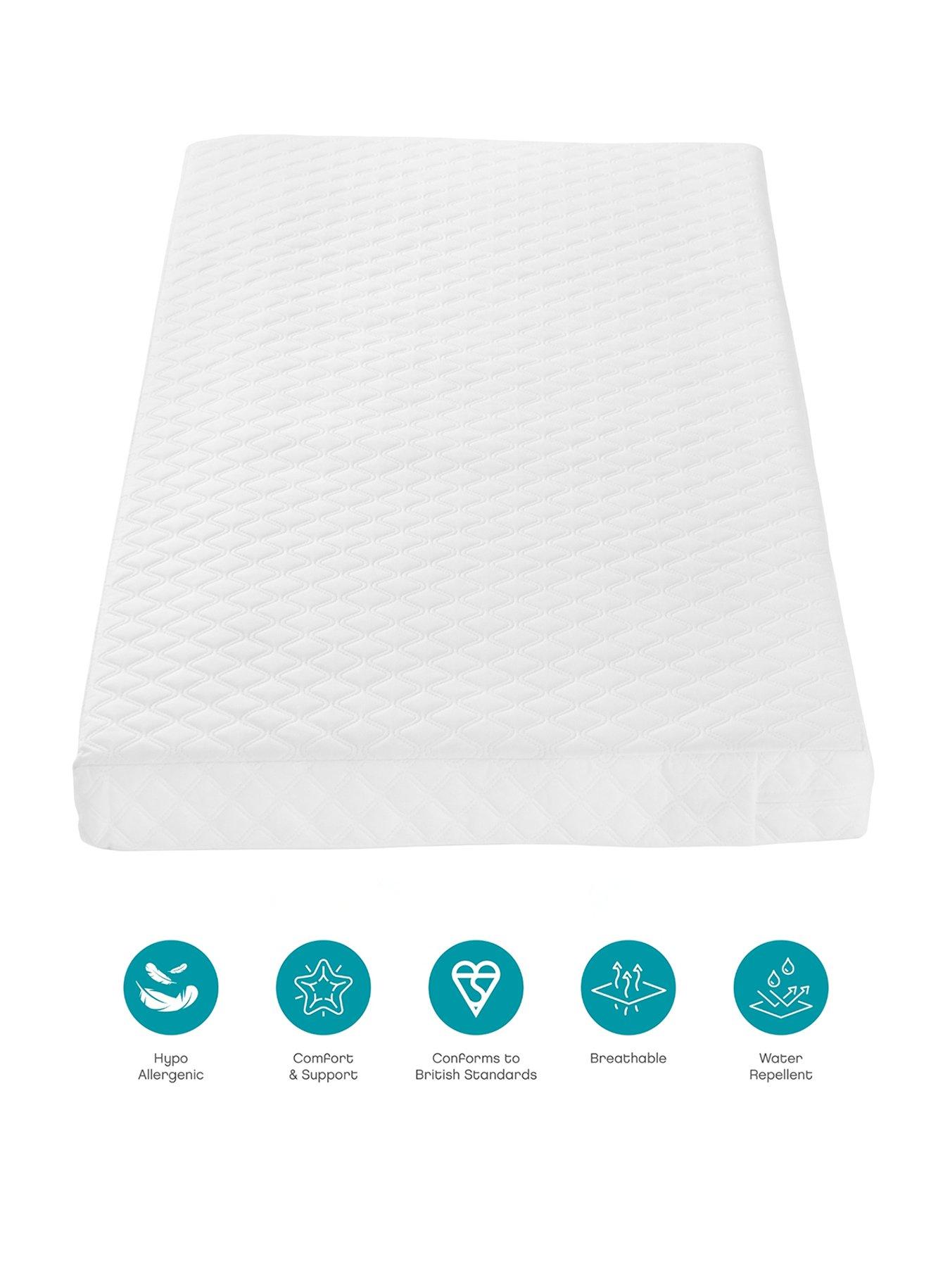 tutti-bambini-sprung-cot-bed-mattress-140-x-70cm-with-free-2-pack-essential-white-fitted-sheetsback