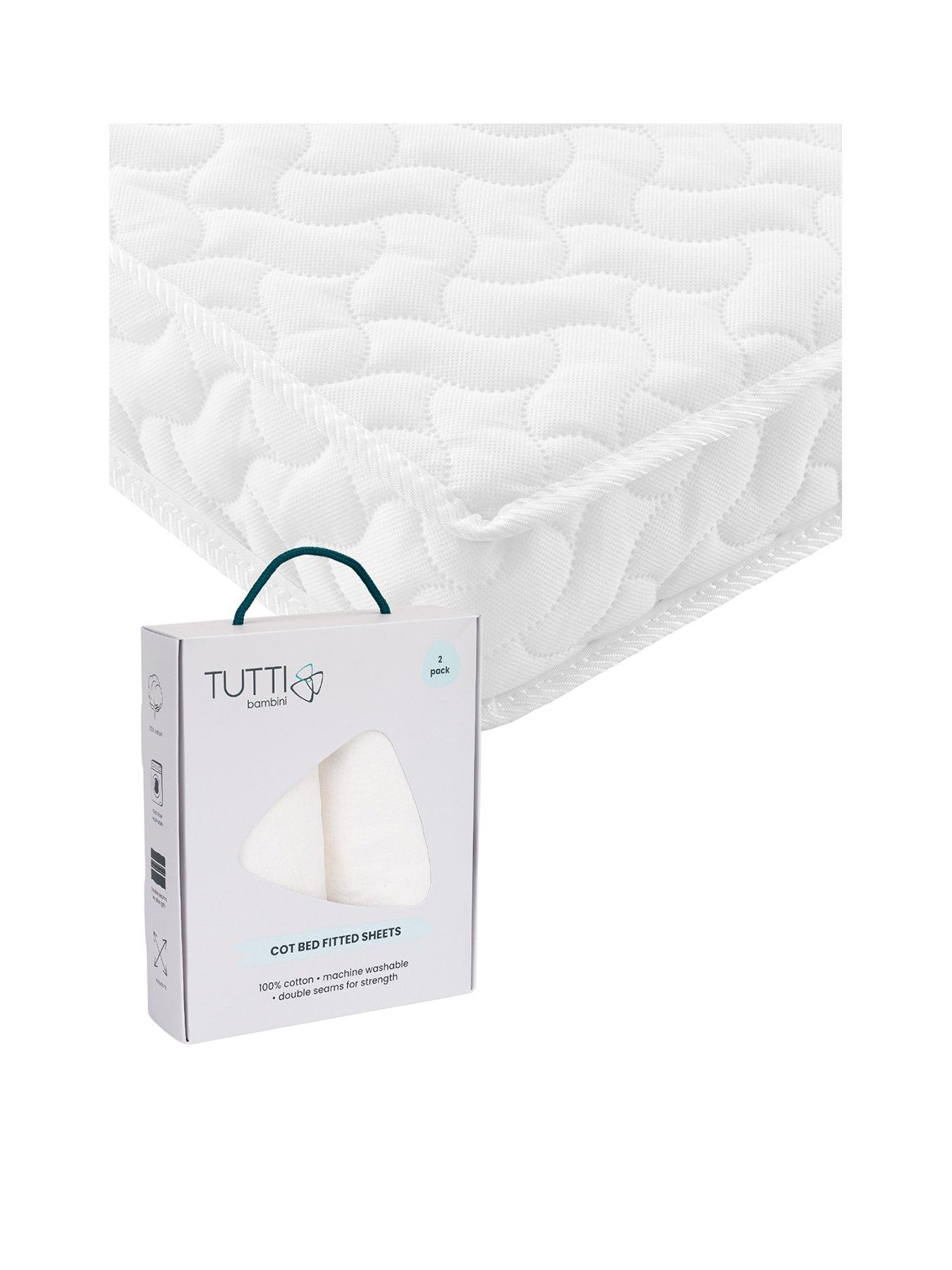 tutti-bambini-pocket-sprung-cot-bed-mattress-140-x-70cm-with-free-2-pack-essential-white-fitted-sheets