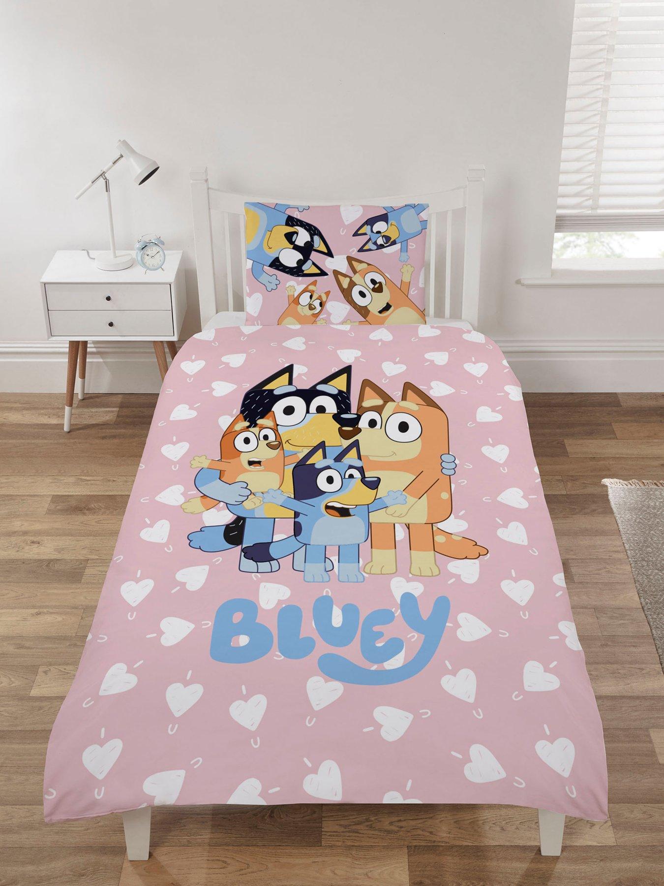 undefined Bluey I Love U Cotton Panel Duvet- Single